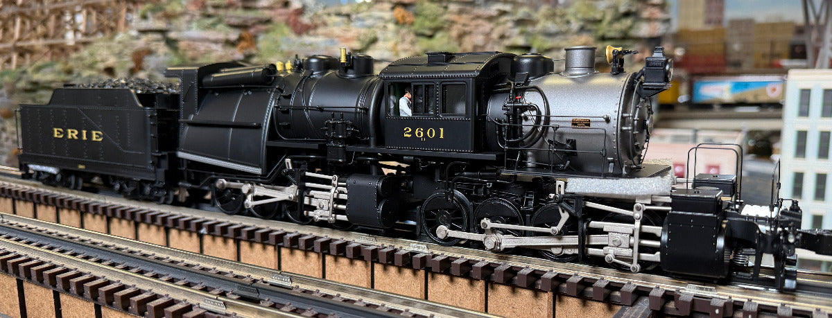 MTH 20-3853-1 - 0-8-8-0 Steam Engine "Erie" #2601 w/ PS3 (Black)
