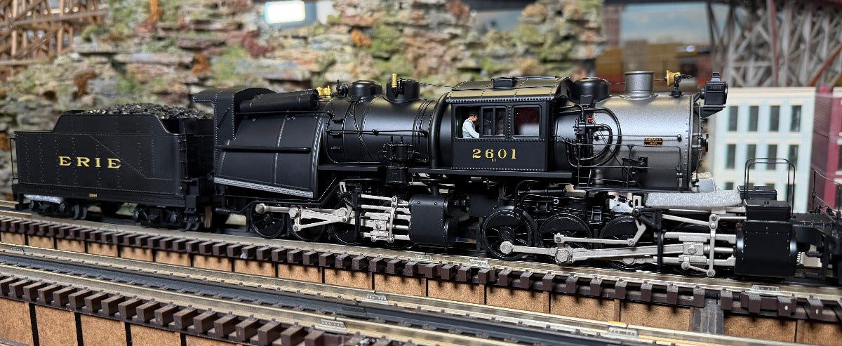 MTH 20-3853-1 - 0-8-8-0 Steam Engine "Erie" #2601 w/ PS3 (Black)
