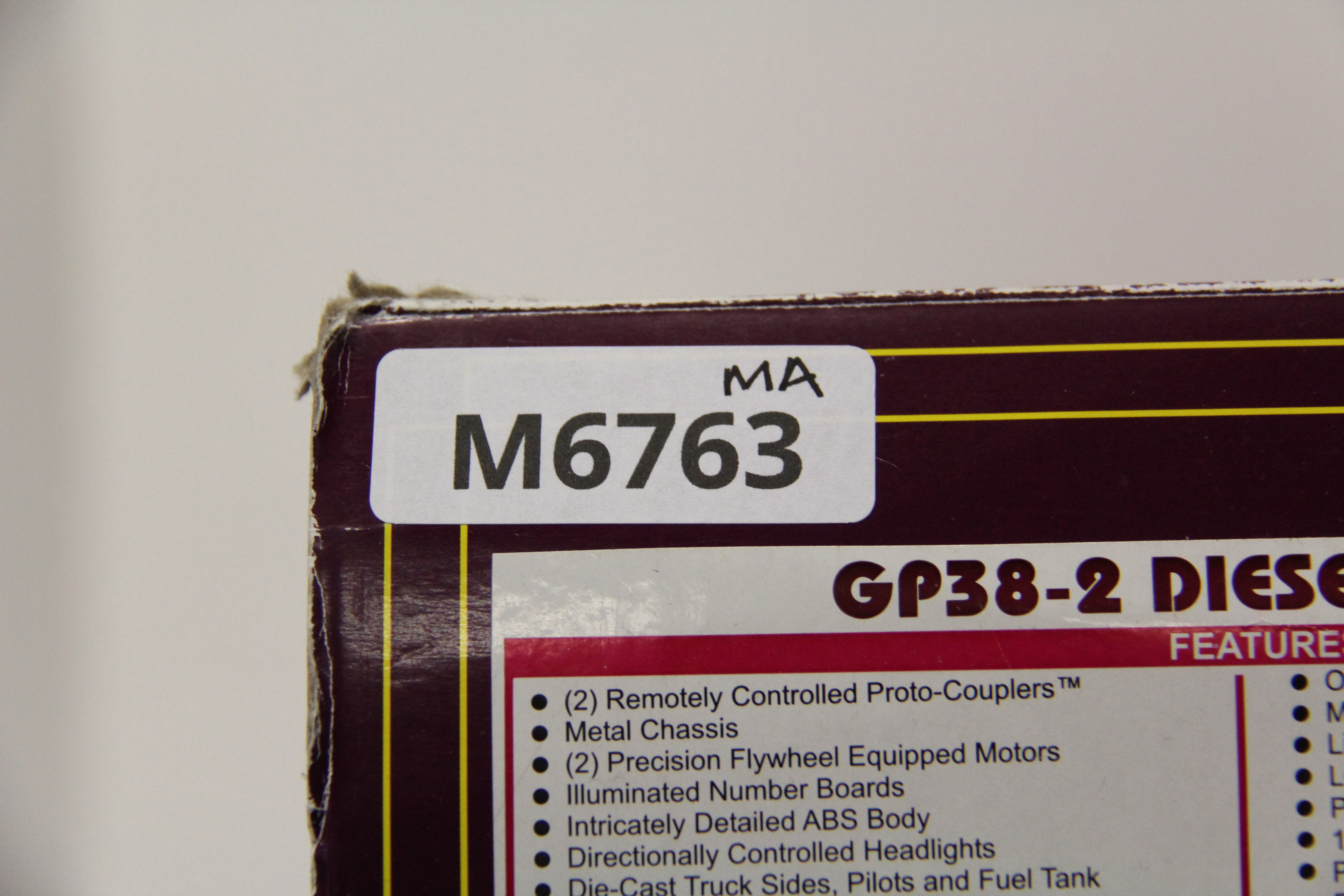 MTH 20-20224-1 Indiana Railway (#3803) GP38-2 Diesel Engine-Second hand-M6763