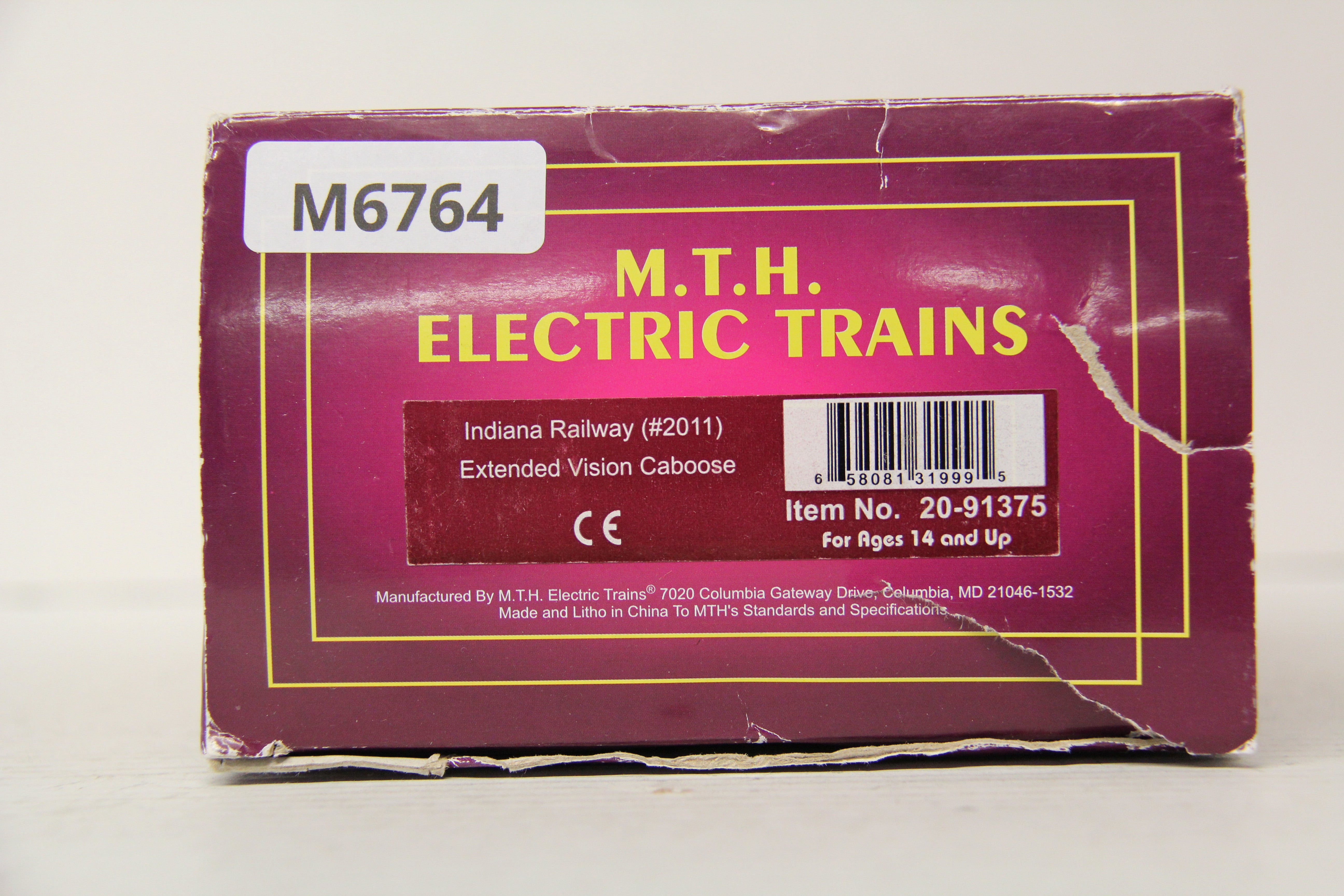 MTH 20-91375 Indiana Railway (#2011) Extended Vision Caboose-Second hand-M6764