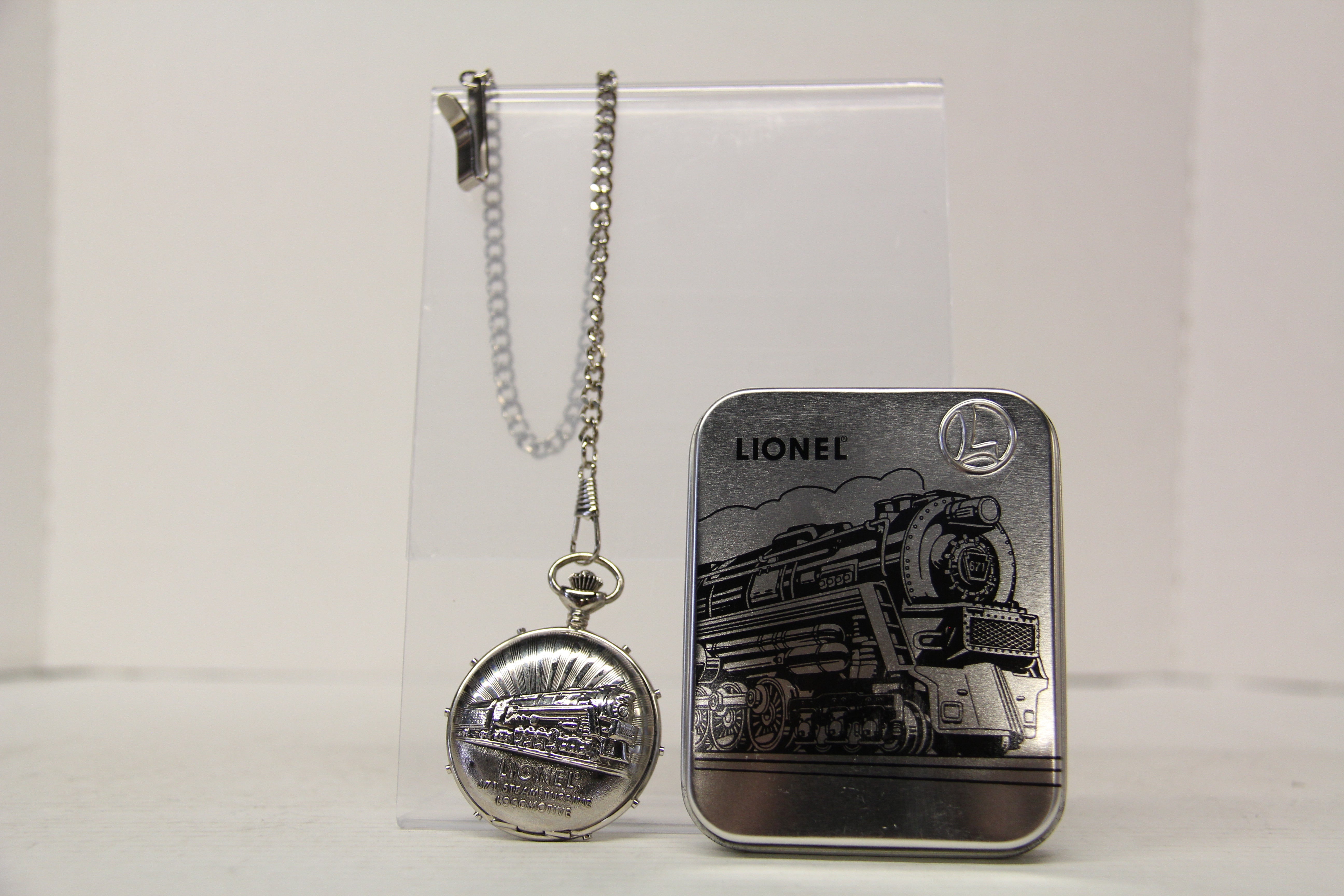 1999 "100 Years of Lionel" Pocket Watch & Collector's Tin -Second hand-M6766