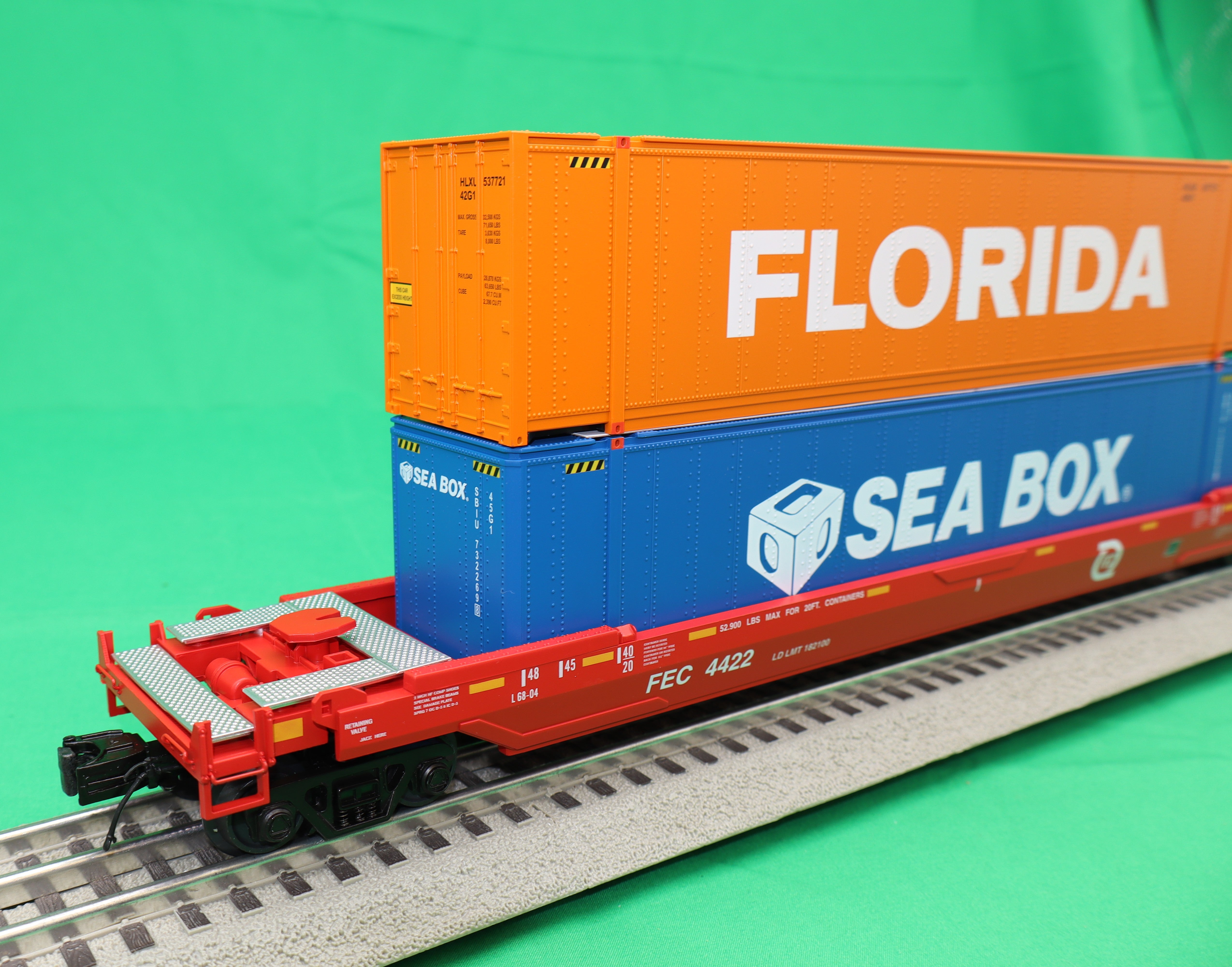 MTH 20-95788 - Premier - Husky Stack Car "Florida East Coast" #4422 - Custom Run for MrMuffin'sTrains