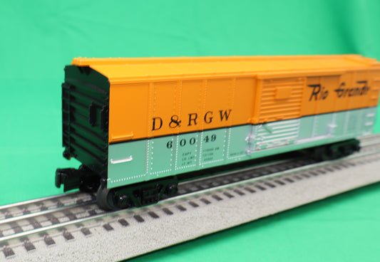 MTH 30-71242 - RailKing - Operating Box Car "Denver & Rio Grande" #60049 w/ Signal Man