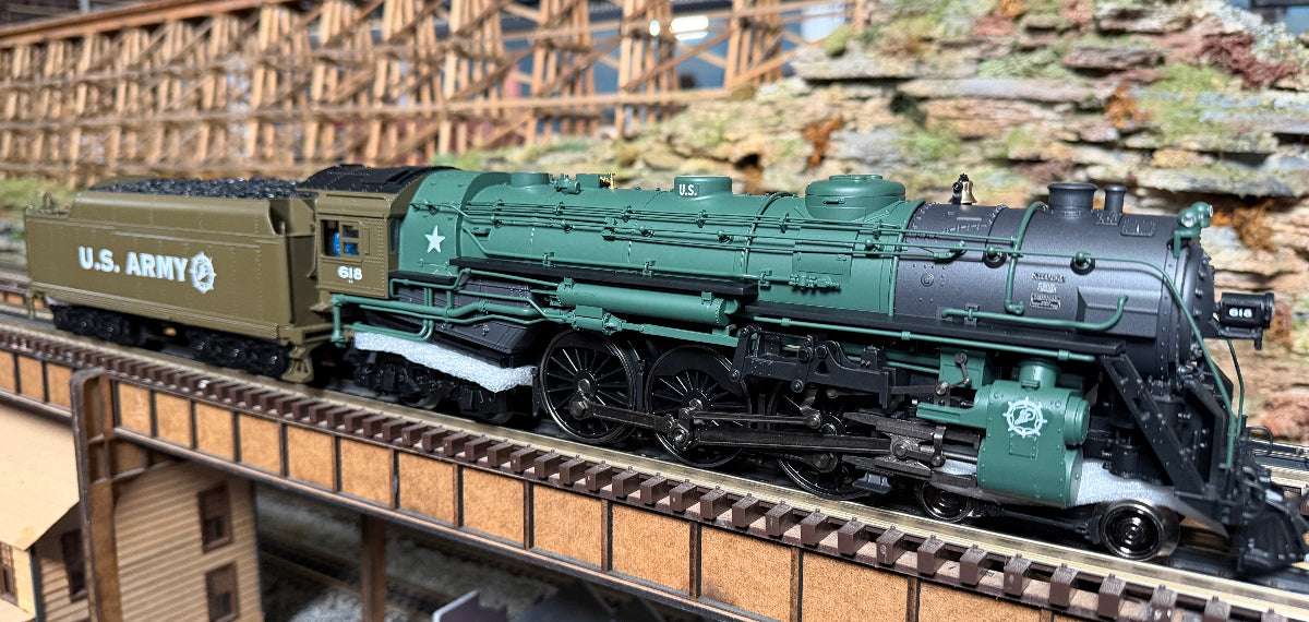 Lionel 2531730U - Vision Line J1e Hudson Steam Locomotive "U.S Army" #618 - Custom Run for MrMuffin'sTrains
