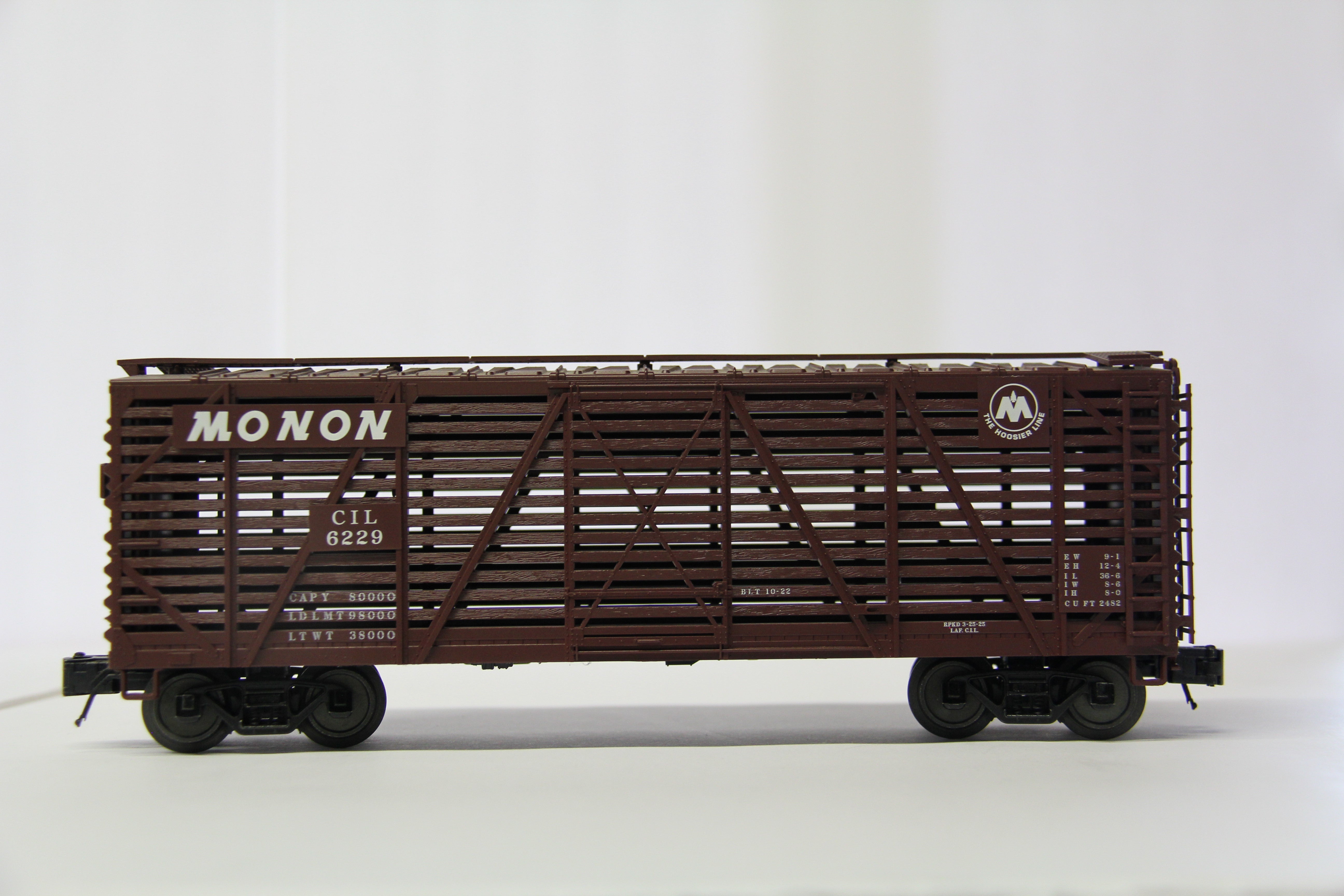 Atlas #2002412S-4 Monon 40' Stock Car #6229-Second hand-M6777