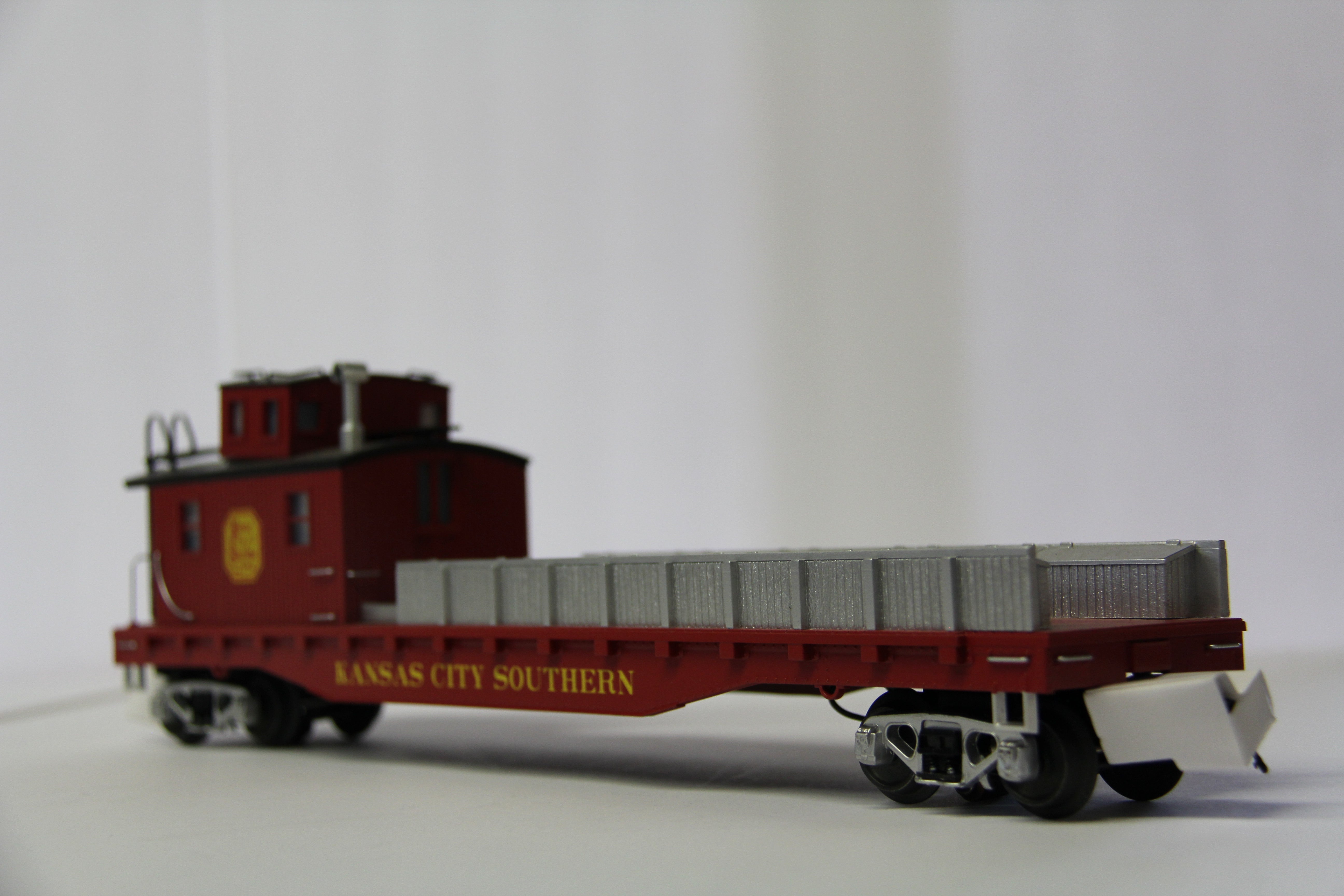 Atlas #3001244 & #3001238 Kansas City Southern Crane Tender and Crane Car #05- 2 Set -Second hand-M6778