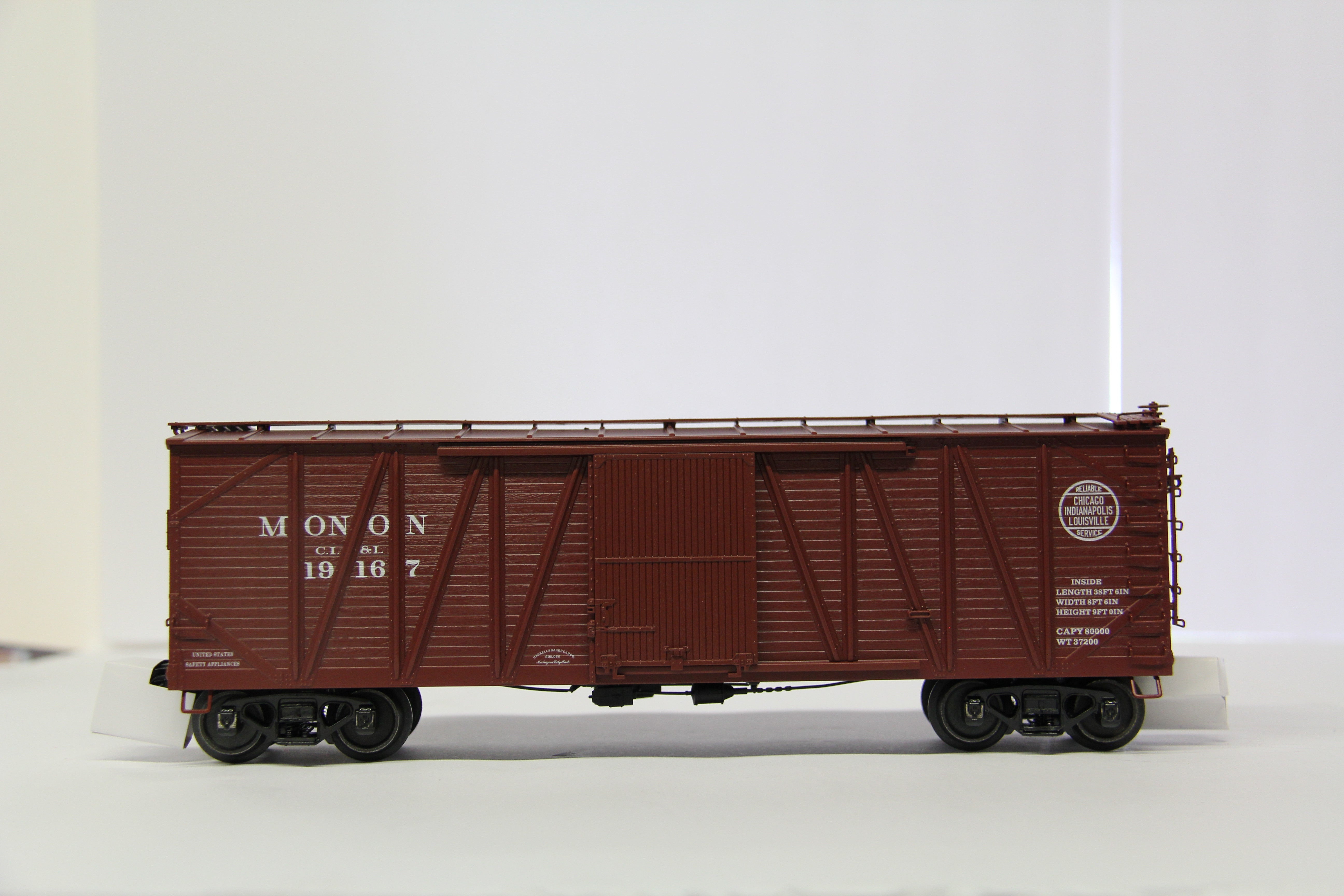 MTH 20-93970 Monon #19167 40' USRA single Sheathed Box Car-Second hand-M6780