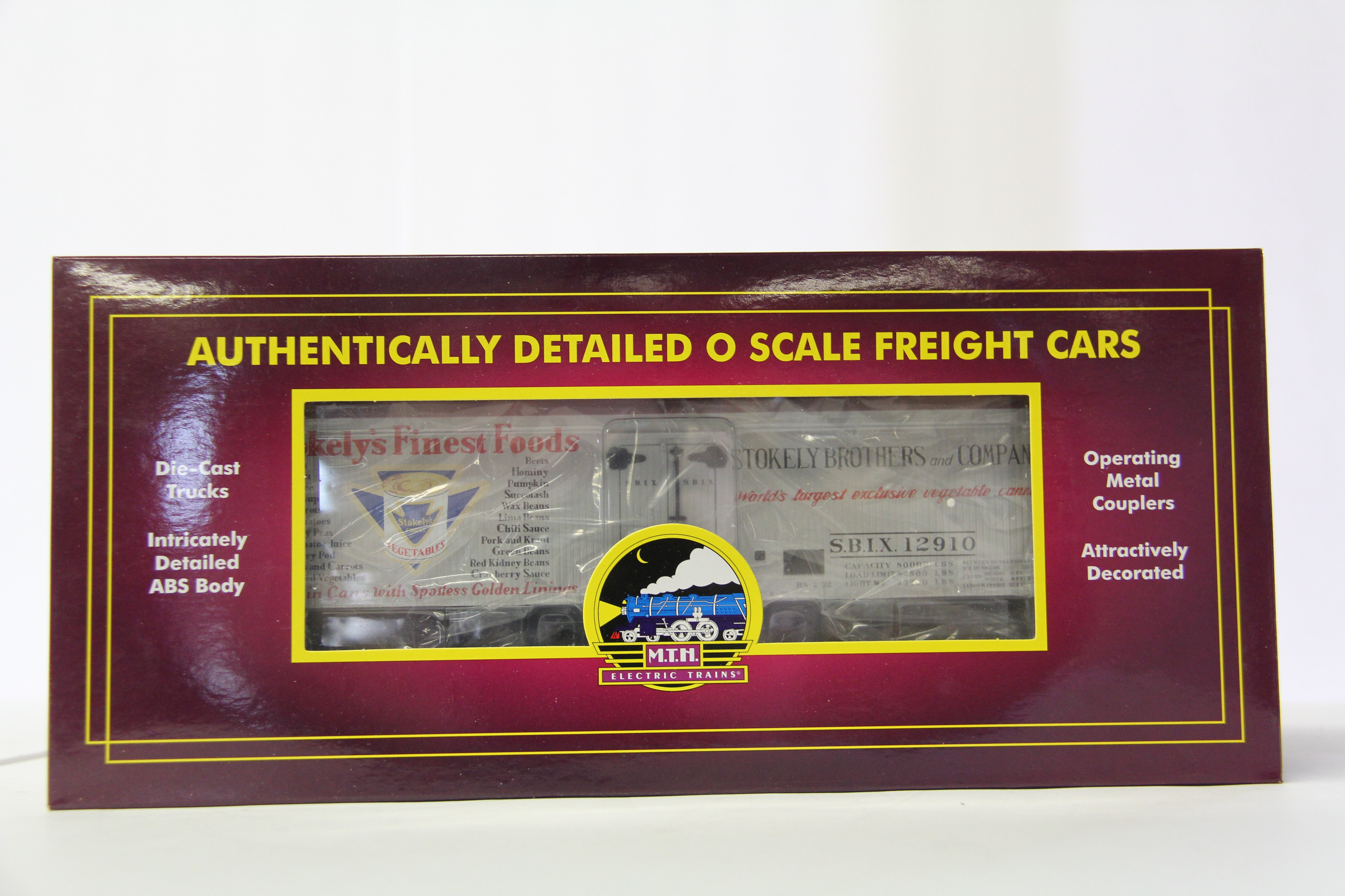 MTH 20-94629 Stokely Brothers & Co #12910- 36' Woodsided Reefer Car-Second hand-M6782