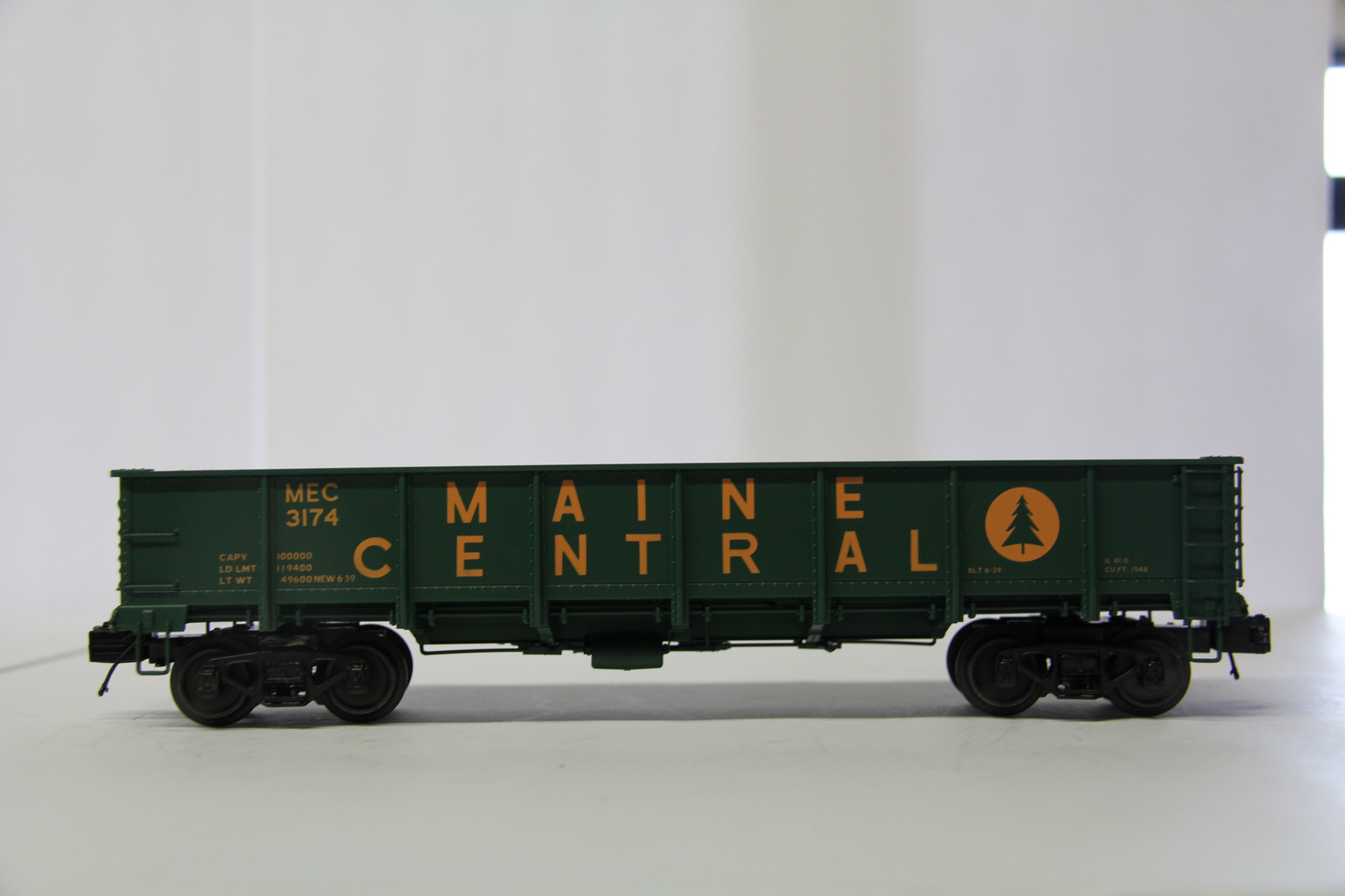 MTH 20-95483 & 20-95484 Maine Central 55 Ton All Steel Drop Bottom Gondola Car (HRW) 2 Set-Second hand-M6787