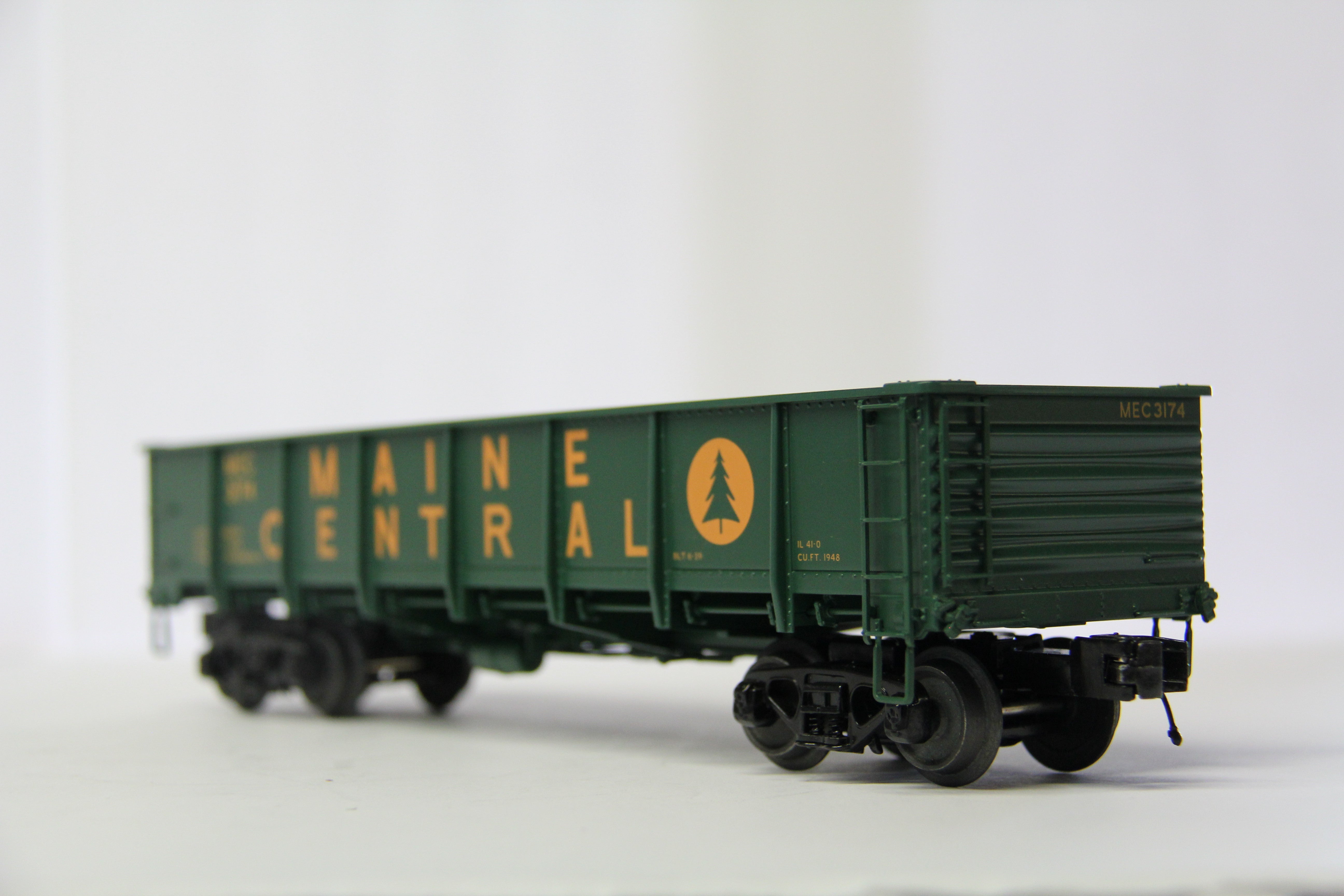 MTH 20-95483 & 20-95484 Maine Central 55 Ton All Steel Drop Bottom Gondola Car (HRW) 2 Set-Second hand-M6787