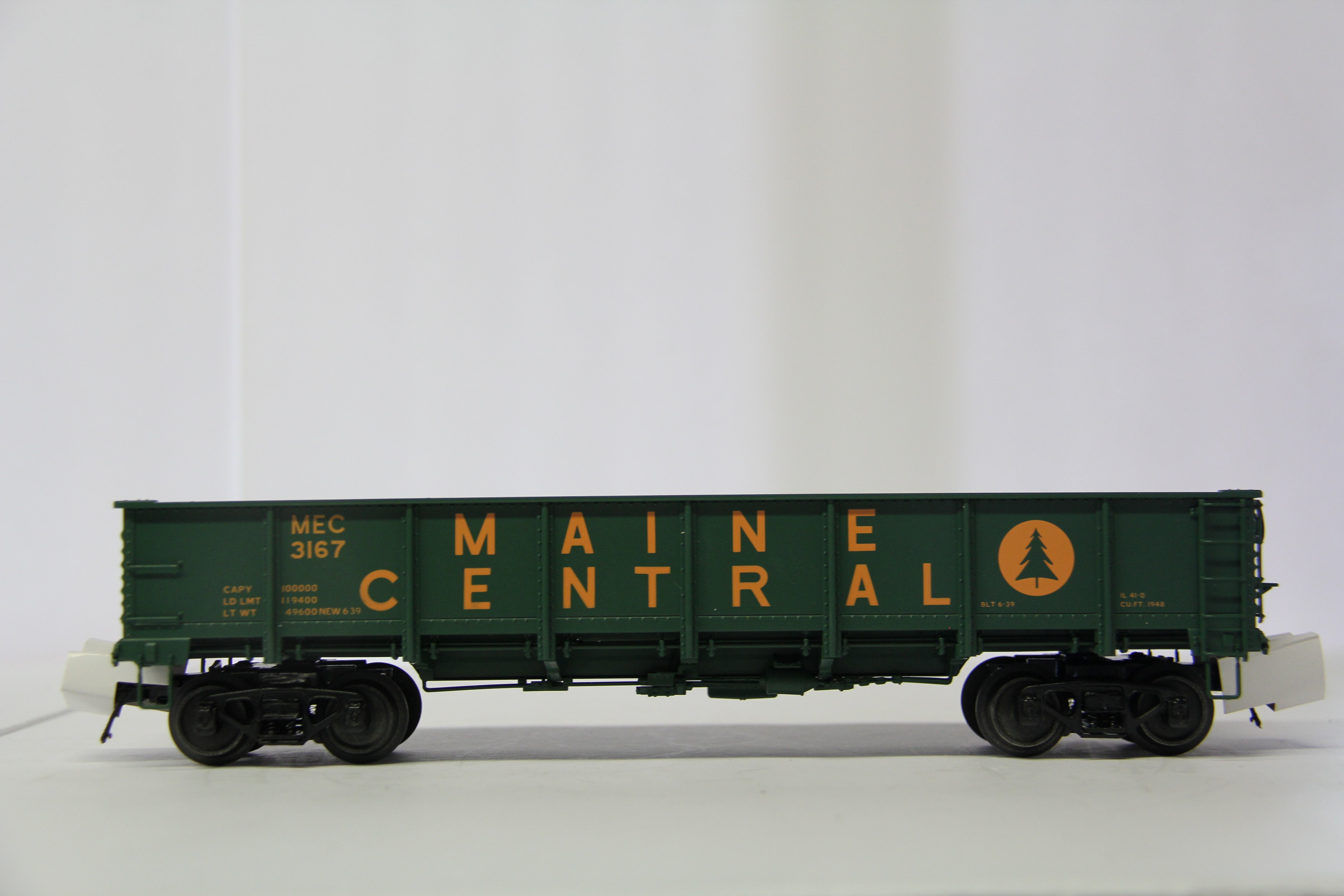 MTH 20-95483 & 20-95484 Maine Central 55 Ton All Steel Drop Bottom Gondola Car (HRW) 2 Set-Second hand-M6787