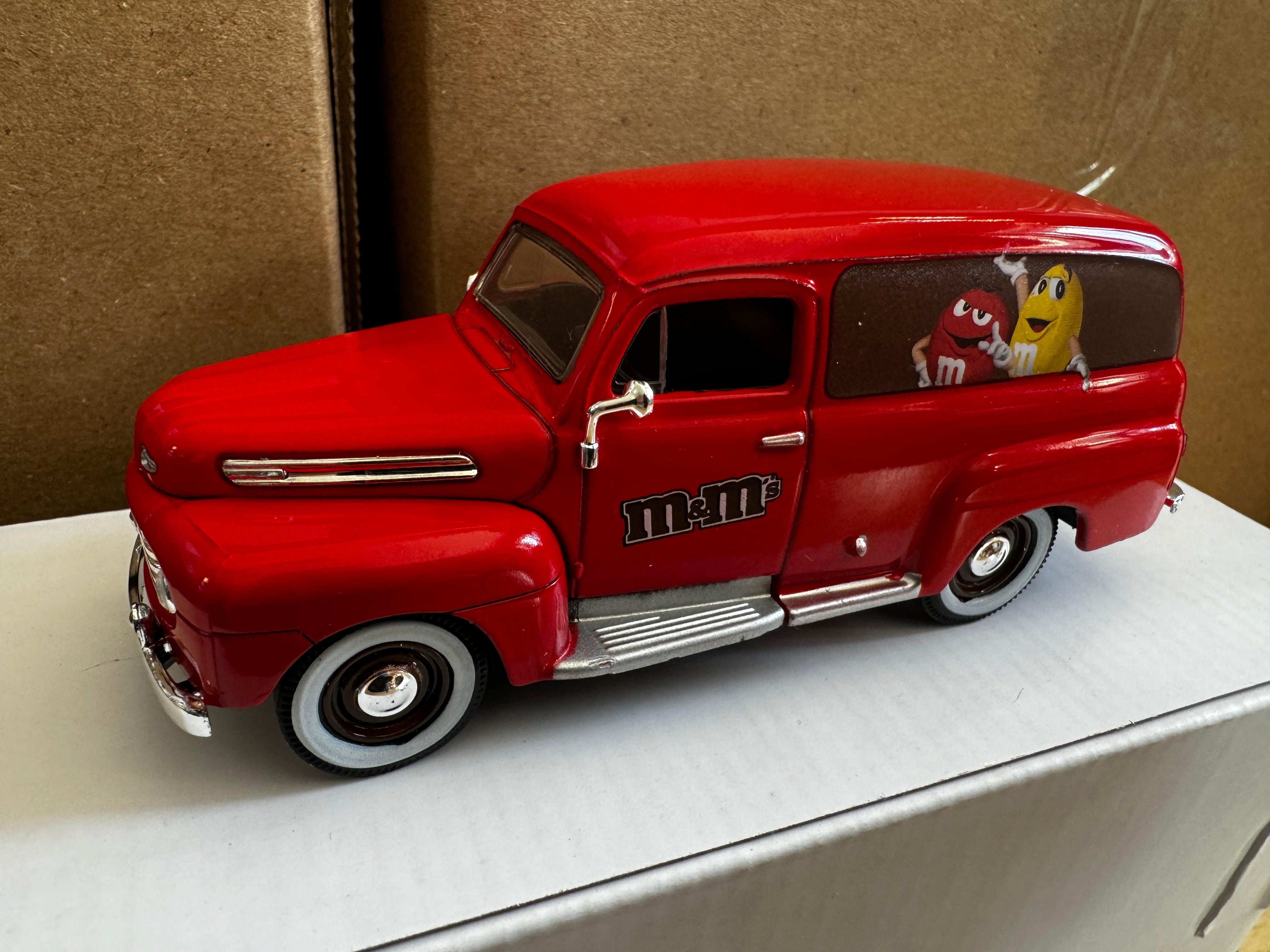 1948 Panel Truck (Red M&M) 1/48 Diecast Car