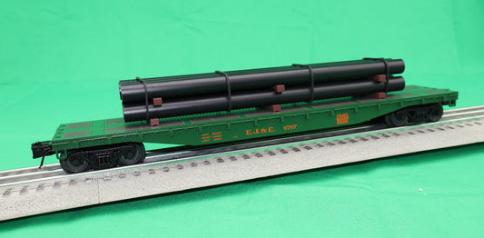 Atlas O 3001884 - Trainman - 52'6" Flat Car "Elgin, Joliet & Eastern" w/ Pipe Load