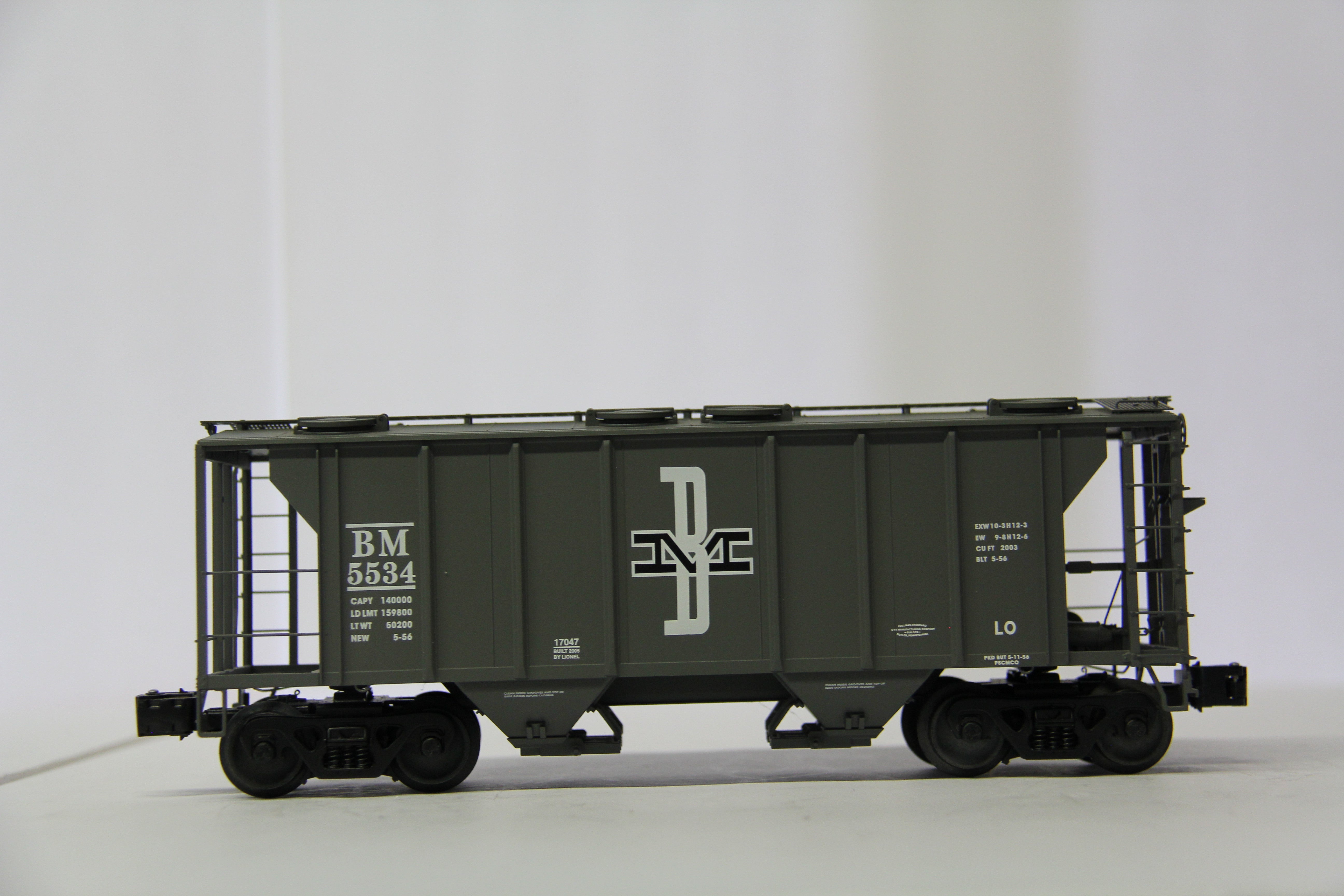 Lionel 6-11853 Boston & Maine PS-2 Hopper 2 Pack-Second hand-M6791