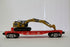 Lionel 2201220 RJ Corman Flatcar w/ Excavator LCCA 2022 Convention Car-Second hand-M6793