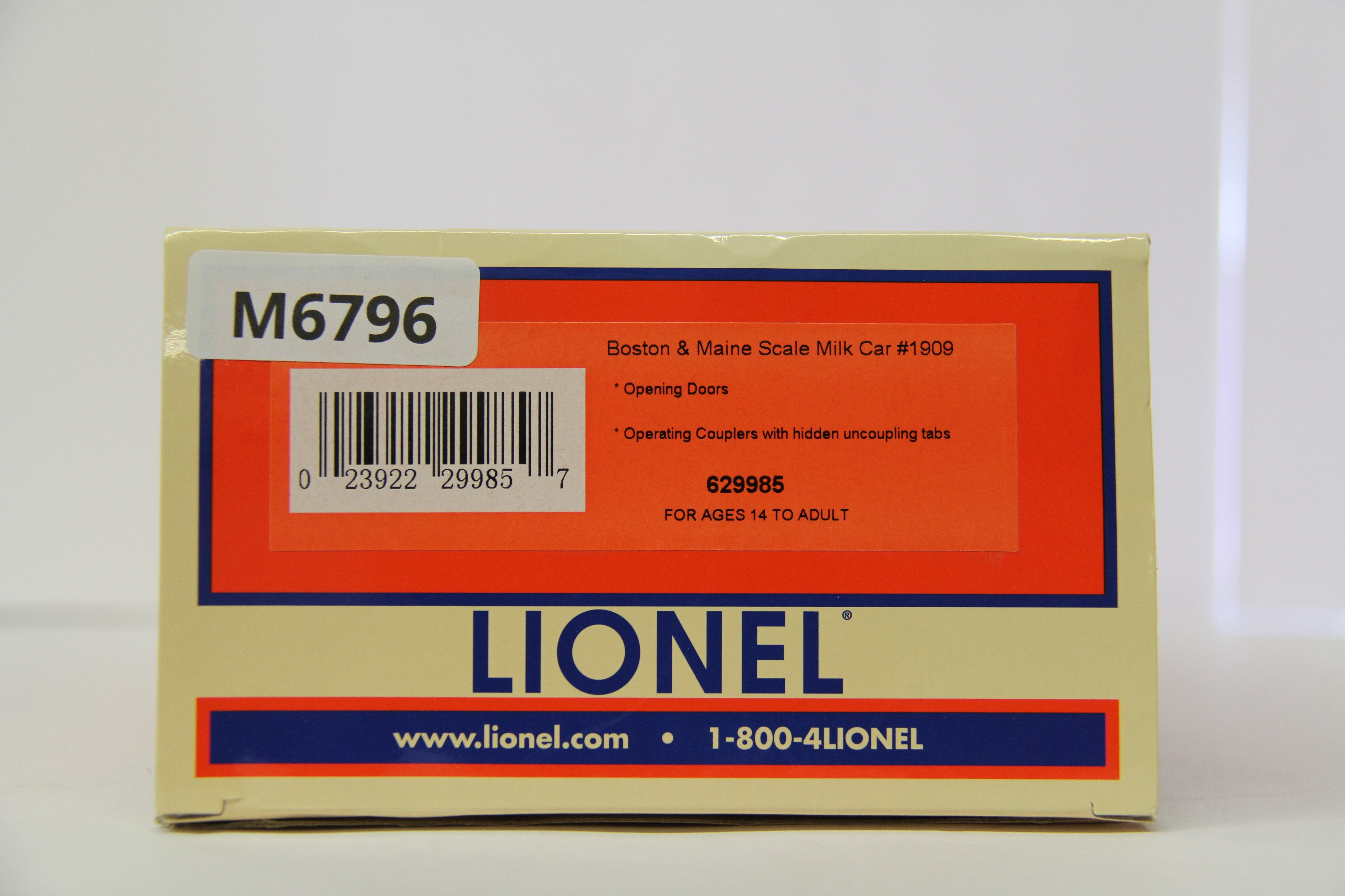 Lionel 629985 Boston & Maine Scale Milk Car #1909-Second hand-M6796