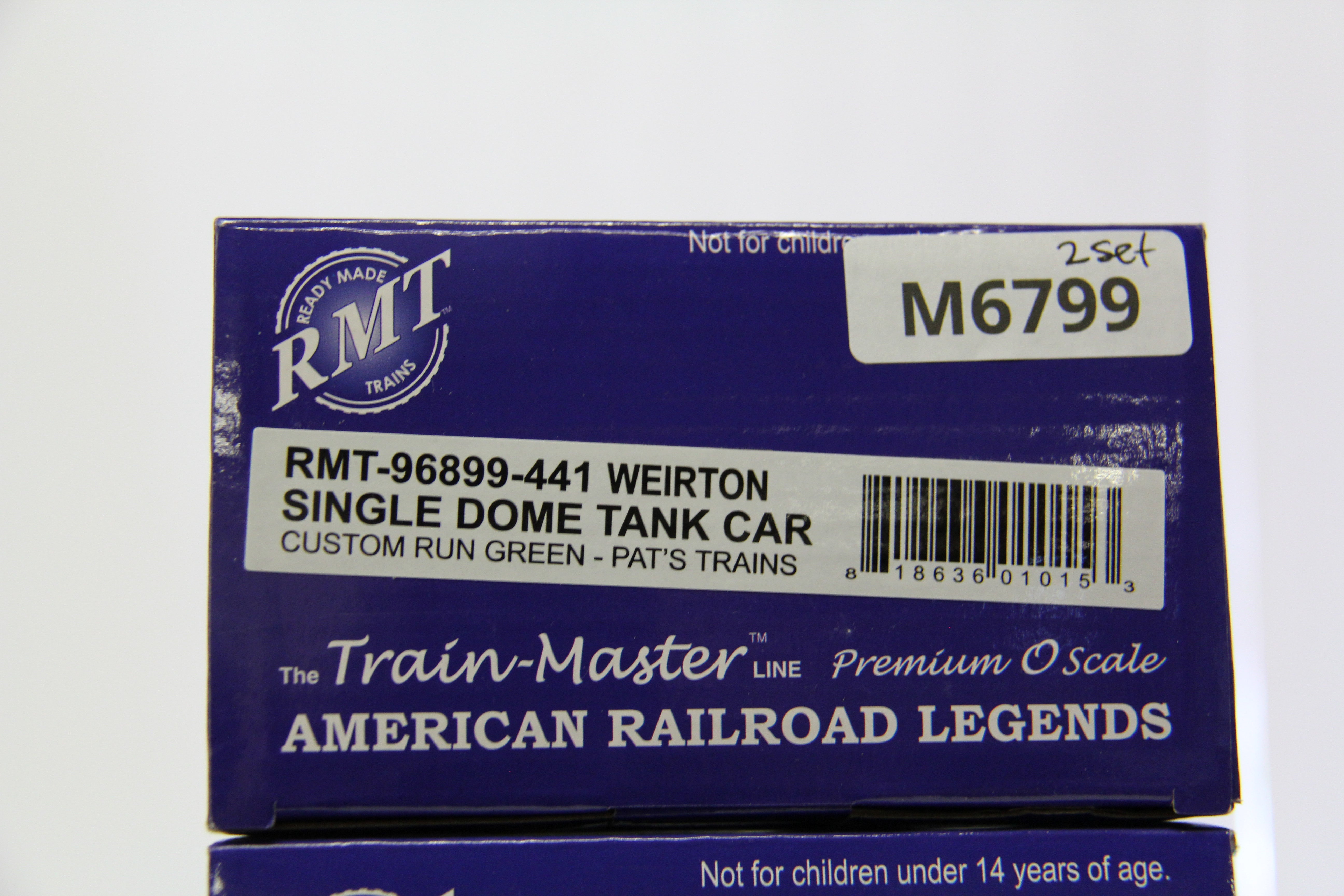 RMT-96899-441 Weirton Single Dome Tank Car Custom Run Green for Pat's Trains 2 Set-Second hand-M6799