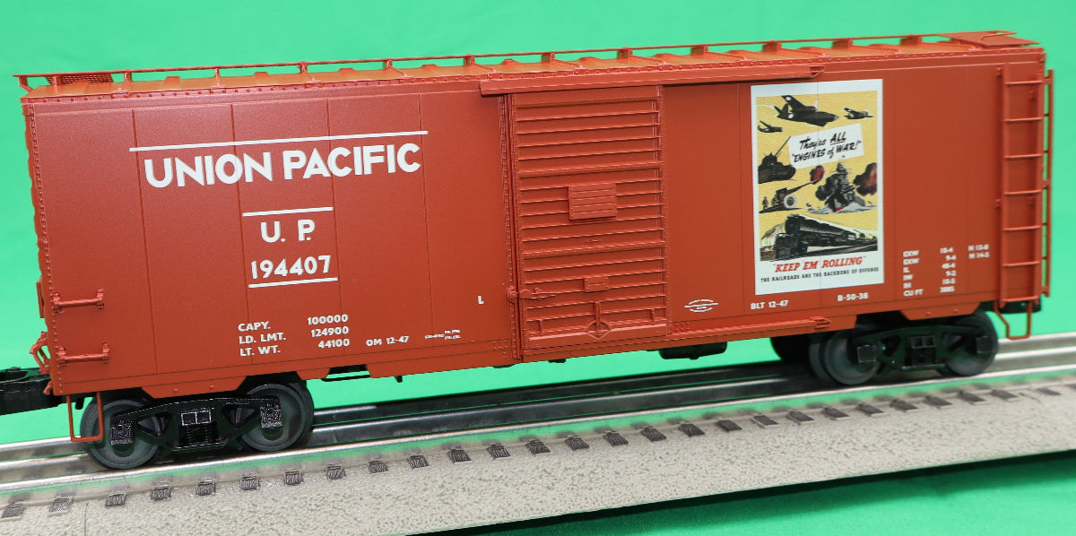 Lionel 2426070 - PatriotSounds PS-1 Boxcar "Union Pacific WWII"  #194407 (All Engines of War) - MrMuffin'sTrains