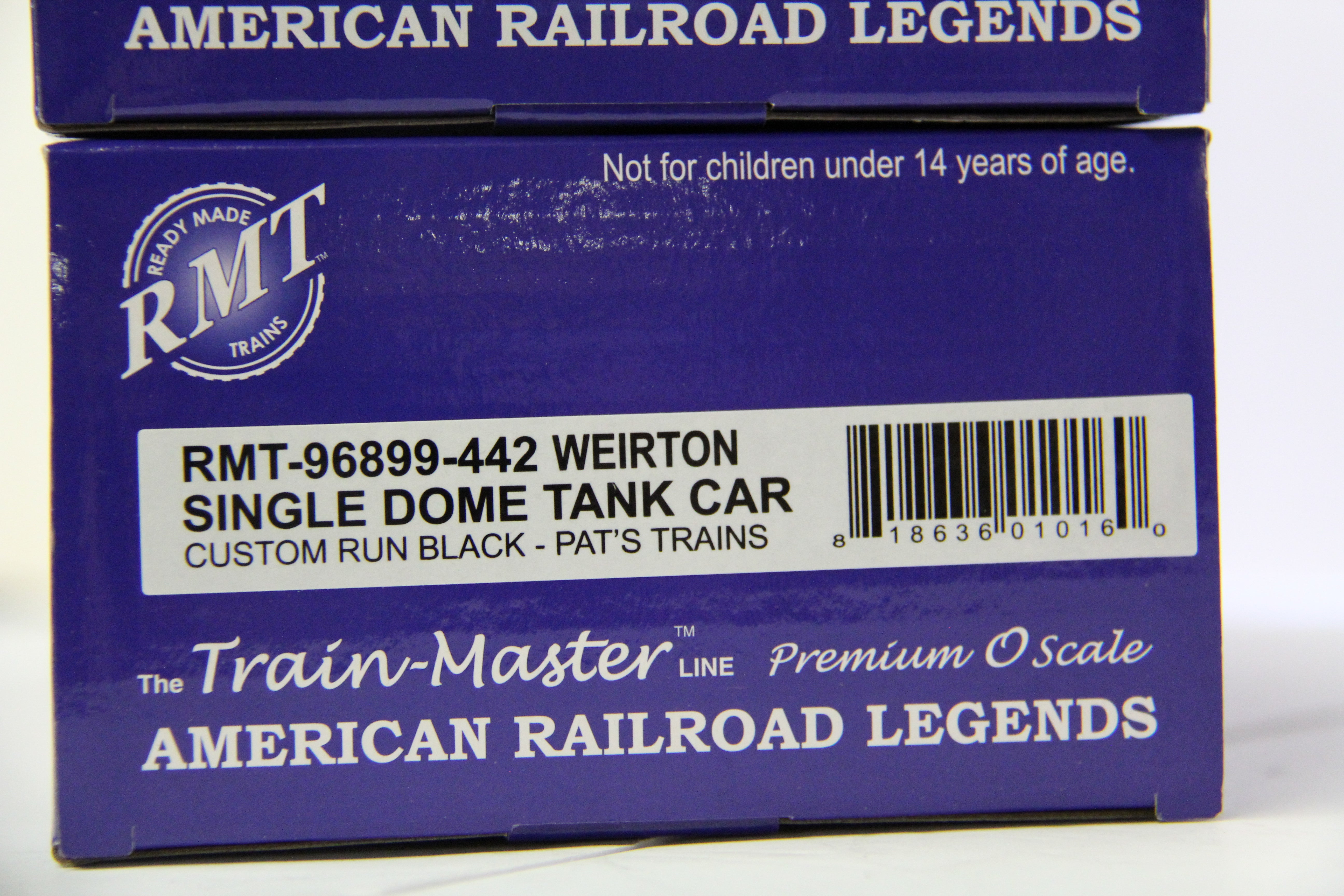 RMT-96899-442 Weirton Single Dome Tank Car Custom Run Black for Pat's Trains 2 Set-Second hand-M6800
