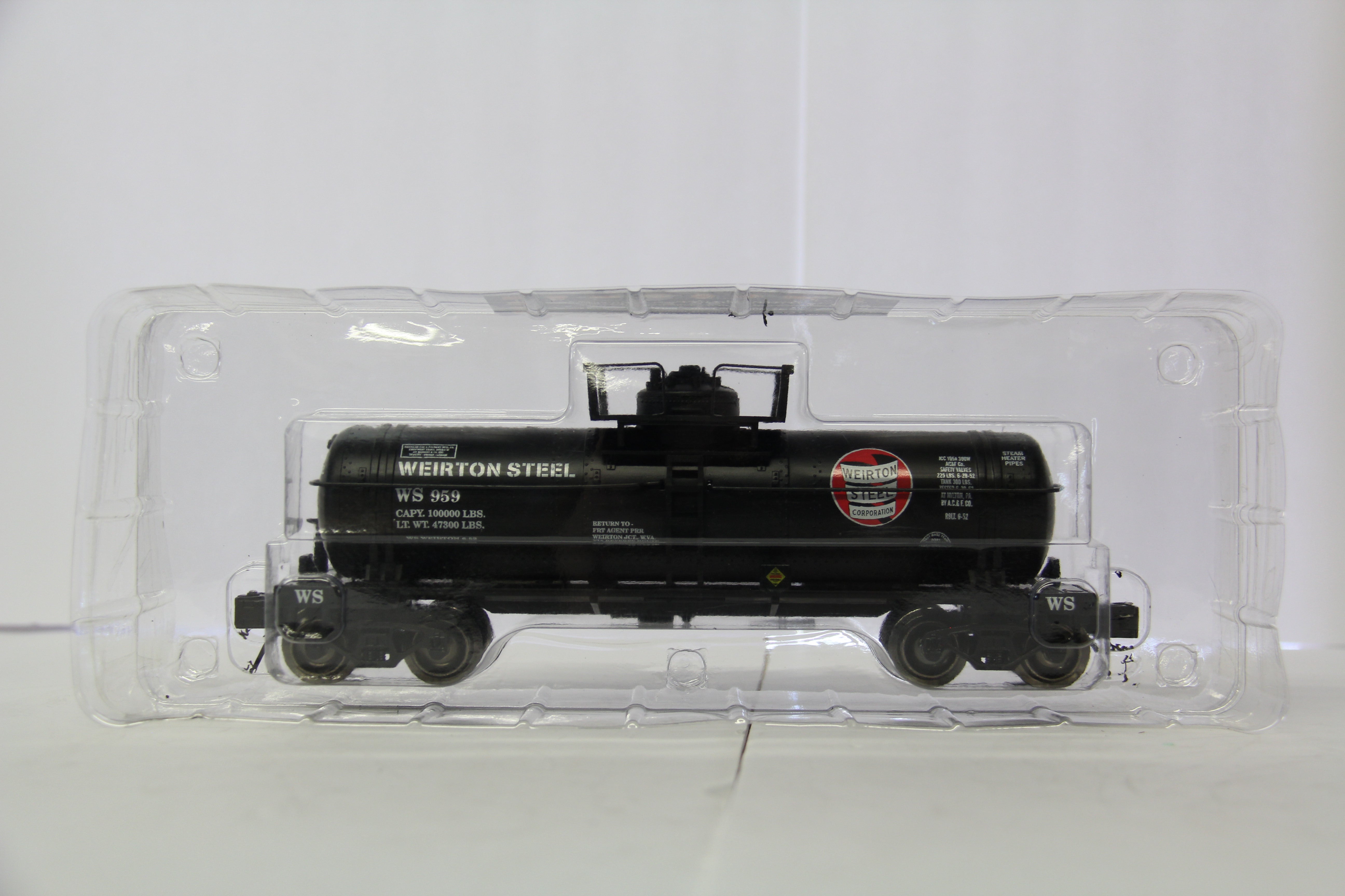 RMT-96899-442 Weirton Single Dome Tank Car Custom Run Black for Pat's Trains 2 Set-Second hand-M6800