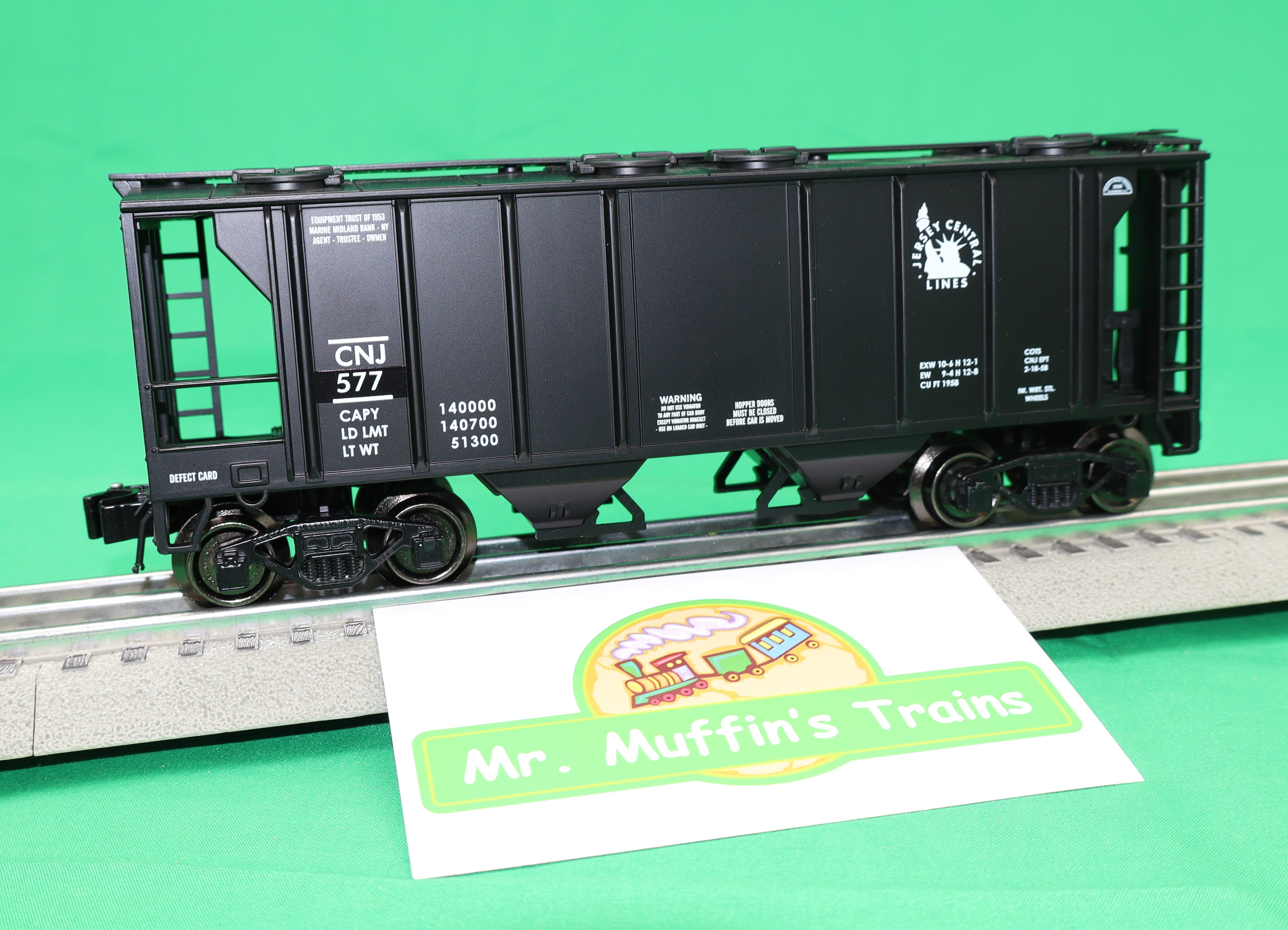 Ready Made Trains RMT-86326 - 2-Bay Covered Hopper Car "Jersey Central"