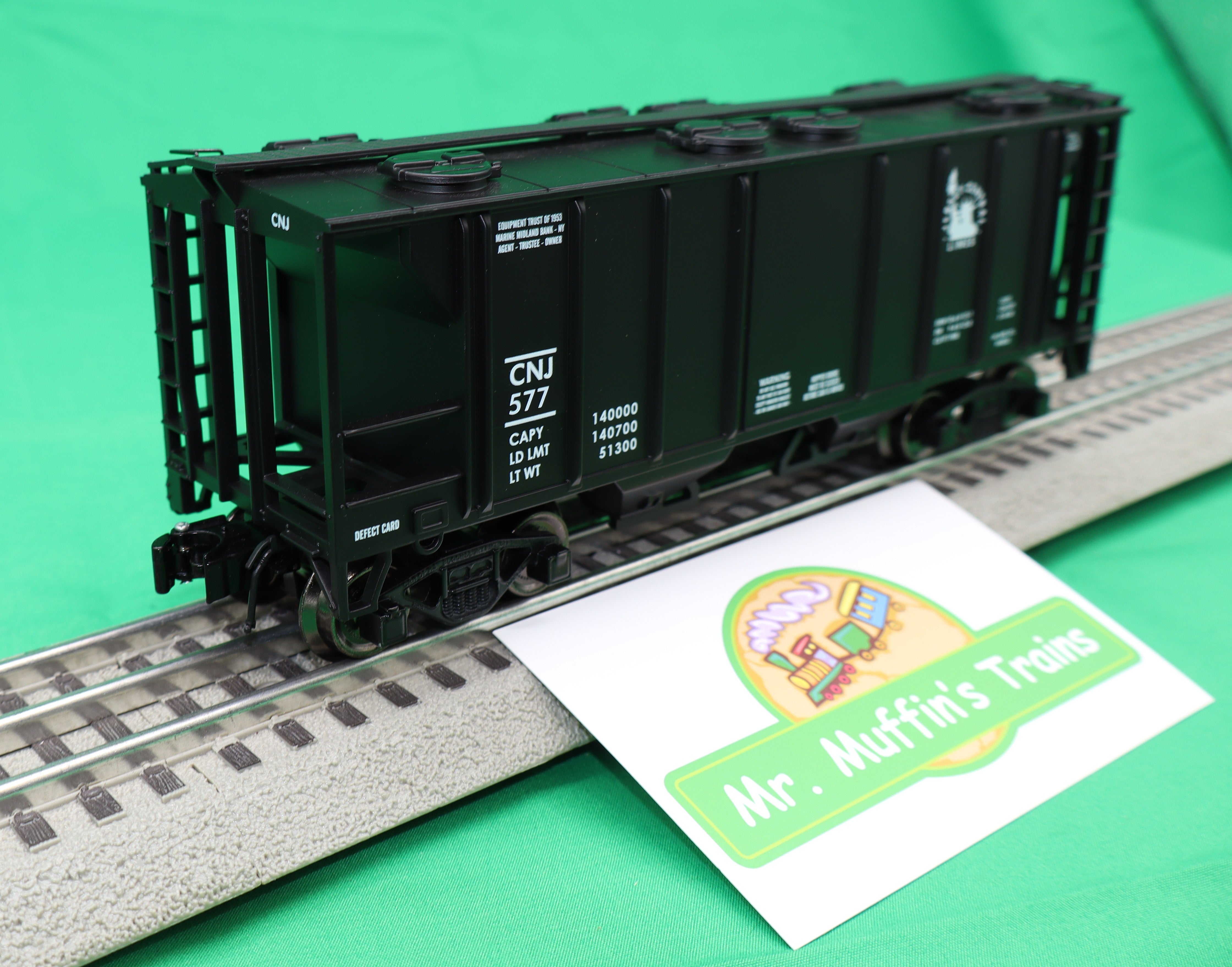 Ready Made Trains RMT-86326 - 2-Bay Covered Hopper Car "Jersey Central"