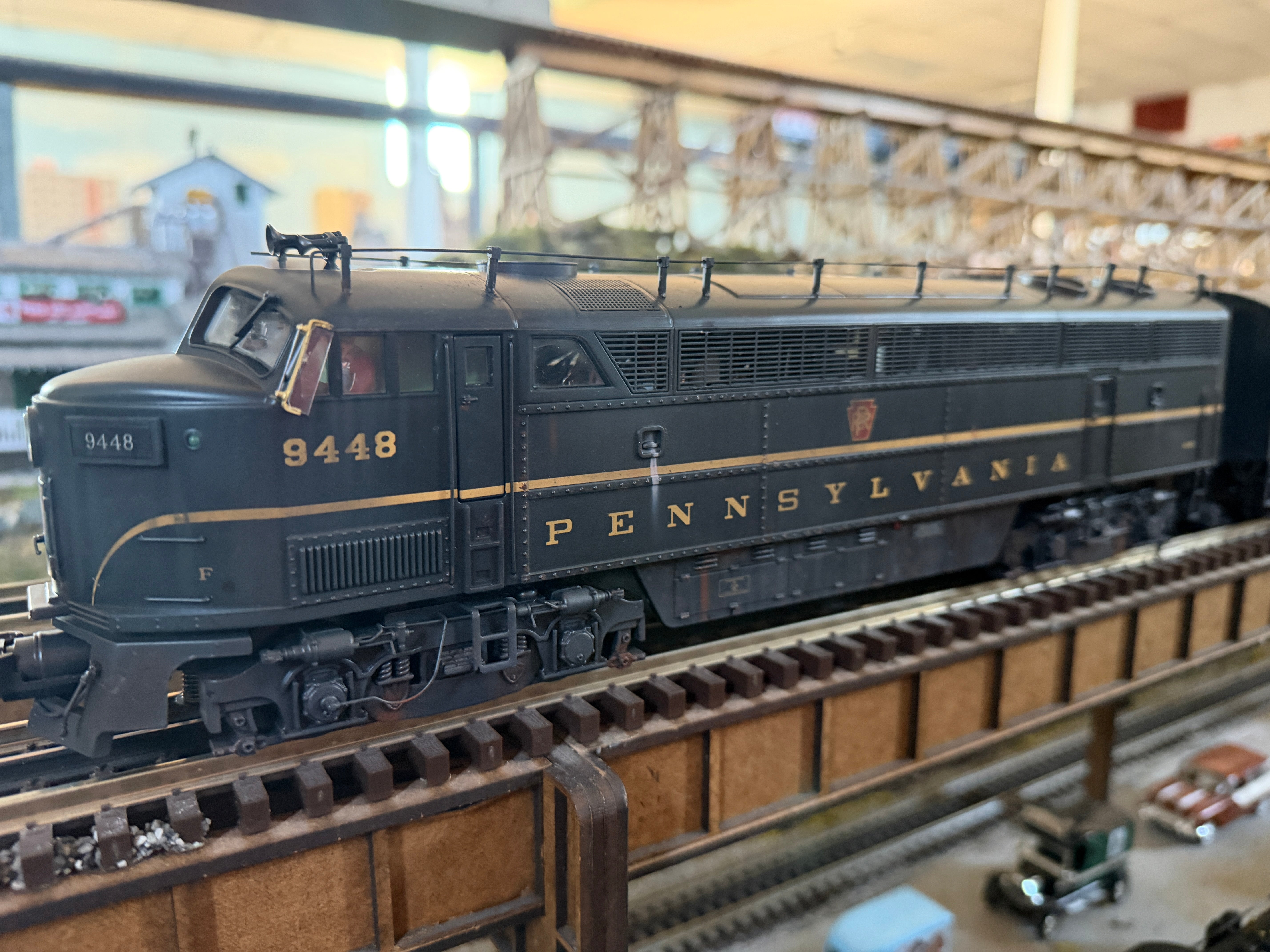 MTH 20-2637-1 - MTH Pennsylvania O Scale Premier C-Liner ABA Diesel Engine Set w. PS2 - Custom Weathered by Harry Hieke