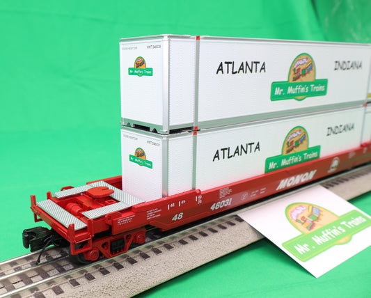 MTH 20-95790 - Premier - Husky Stack Car "Monon" 46031 - Custom Run for MrMuffin'sTrains