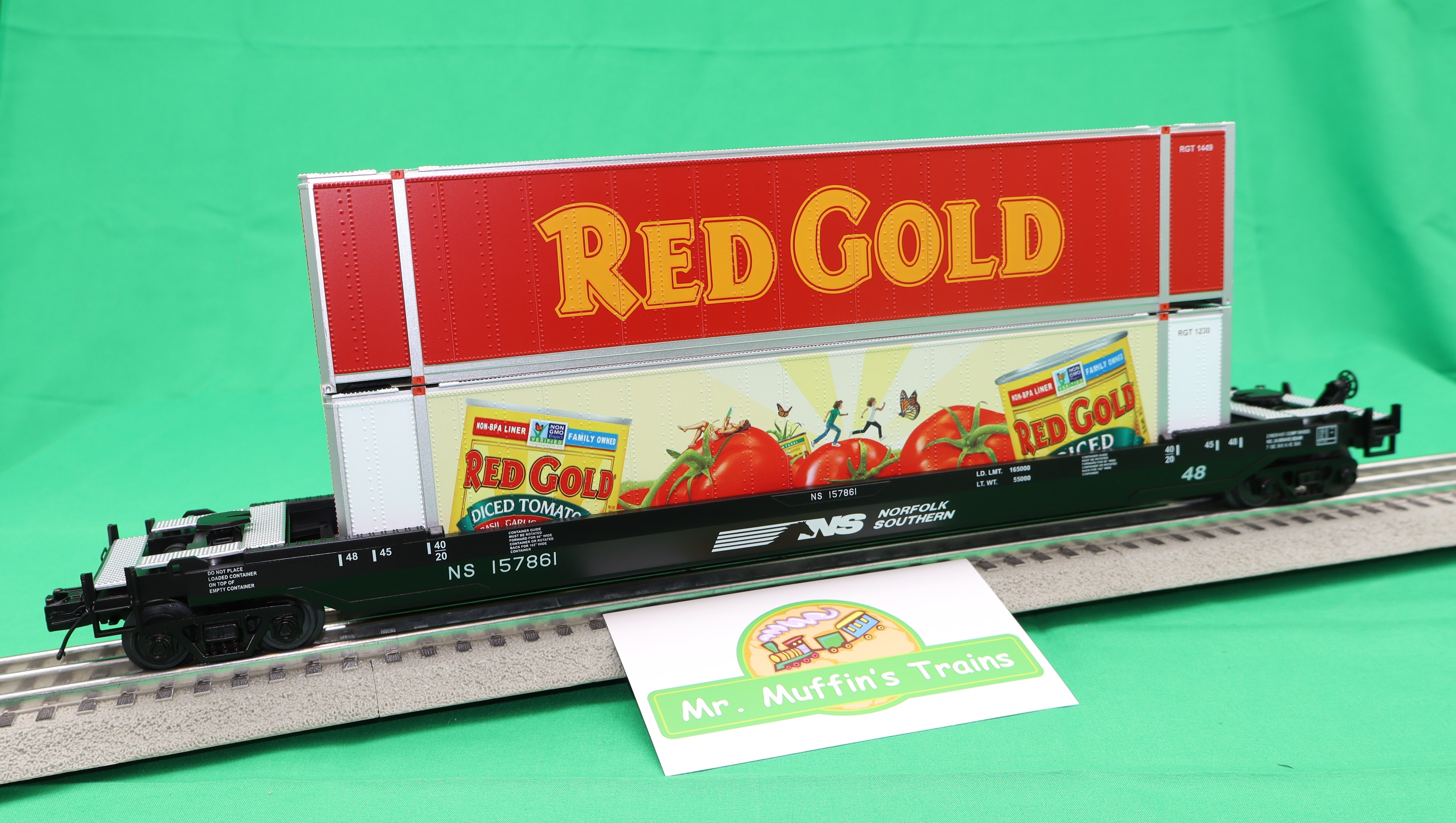 MTH 20-95787 - Premier - Husky Stack Car "Norfolk Southern" #157861 - Custom Run for MrMuffin'sTrains