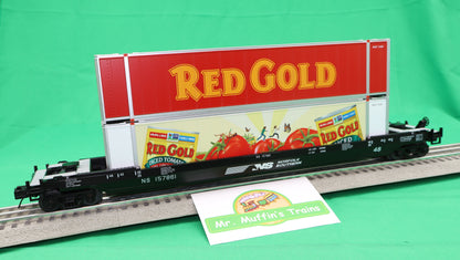 MTH 20-92438 - Premier - Husky Stack Car "Norfolk Southern" (4-Car) - Custom Run for MrMuffin'sTrains