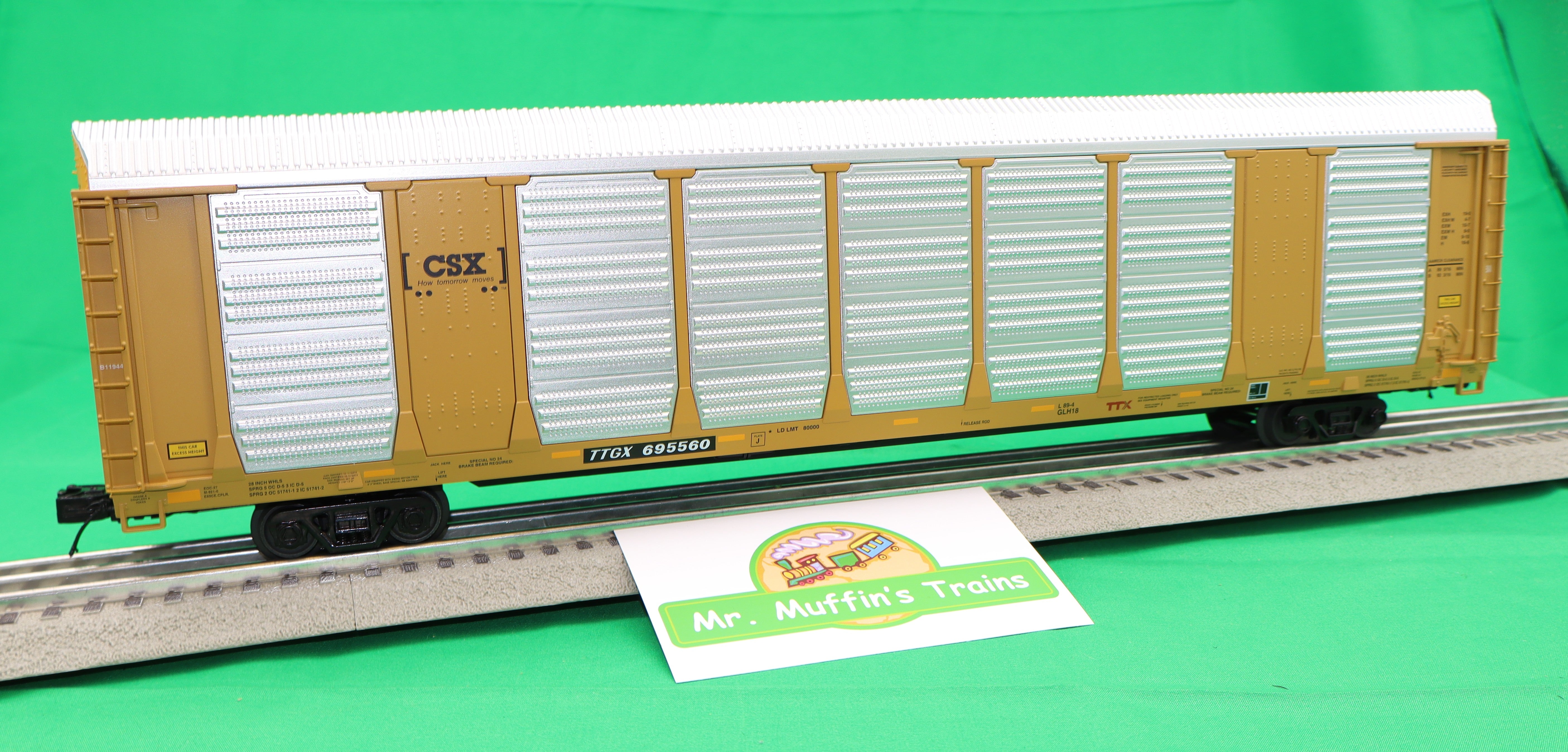 MTH 20-95818 - Premier - Corrugated Auto Carrier "CSX"