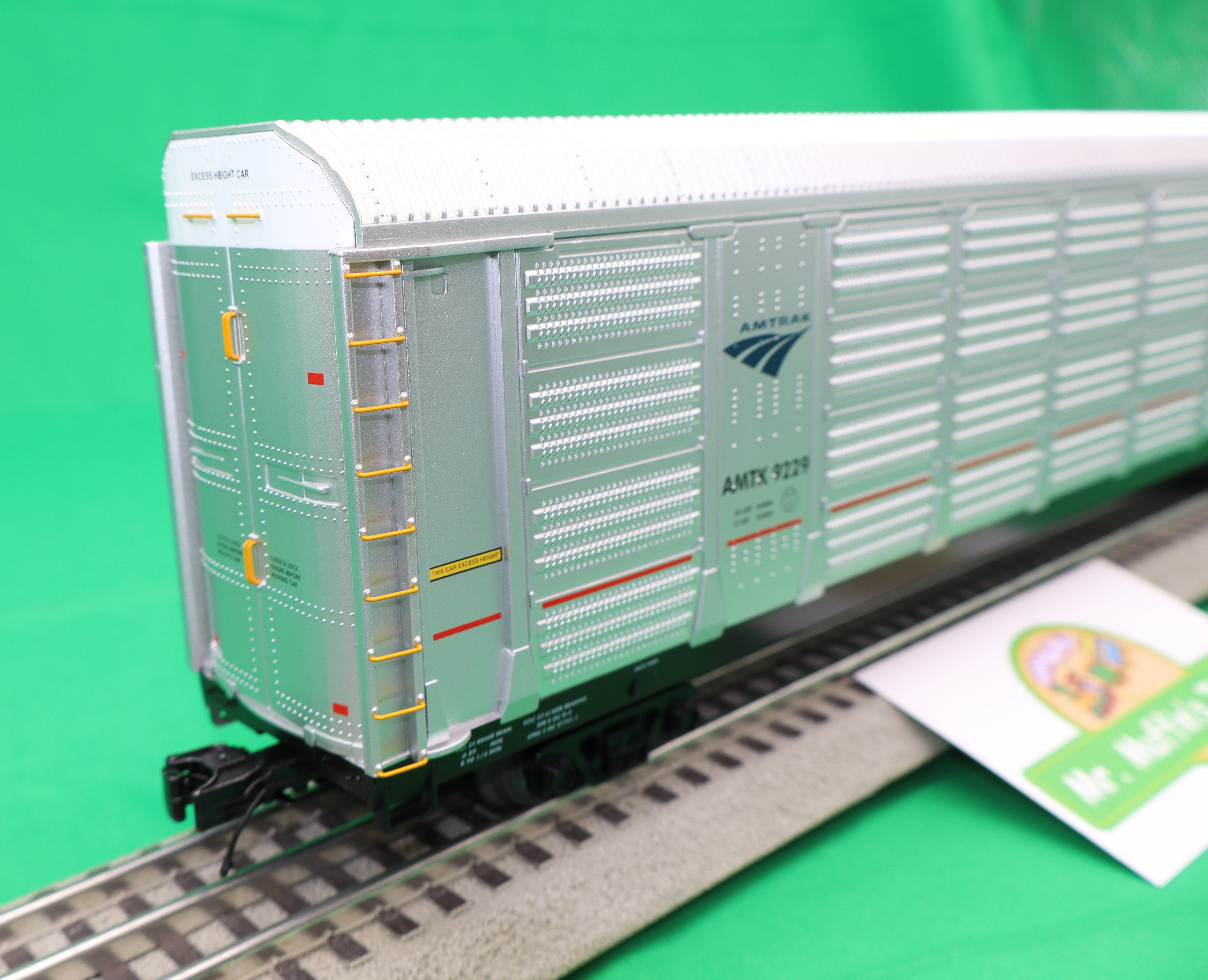 MTH 20-95816 - Premier - Corrugated Auto Carrier "Amtrak"