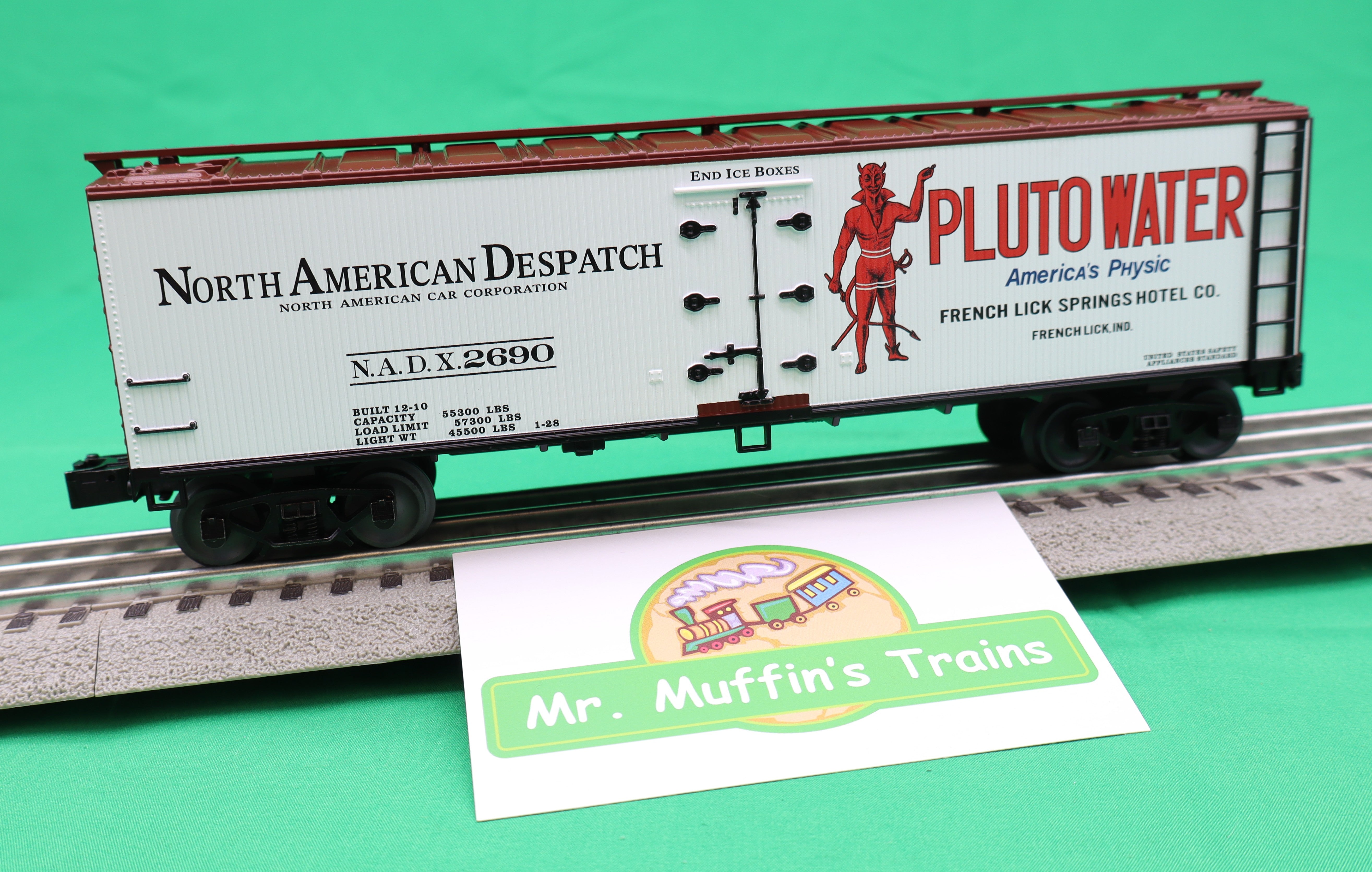 Lionel 2642052 - Woodside Reefer Car "Pluto Water" #2690