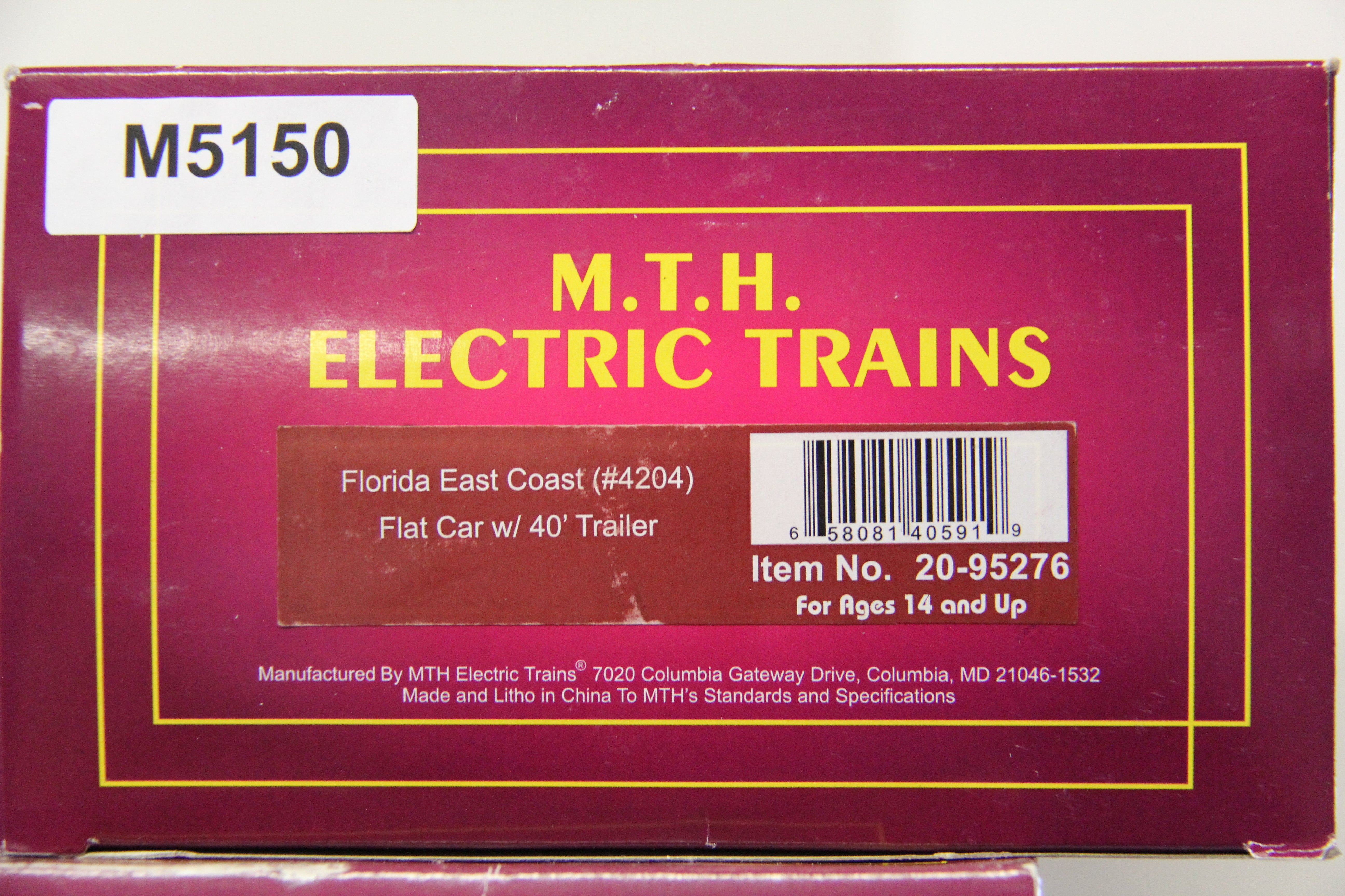 MTH 20-95276 Florida East Coast Flat Car #4204-Second hand-M5150