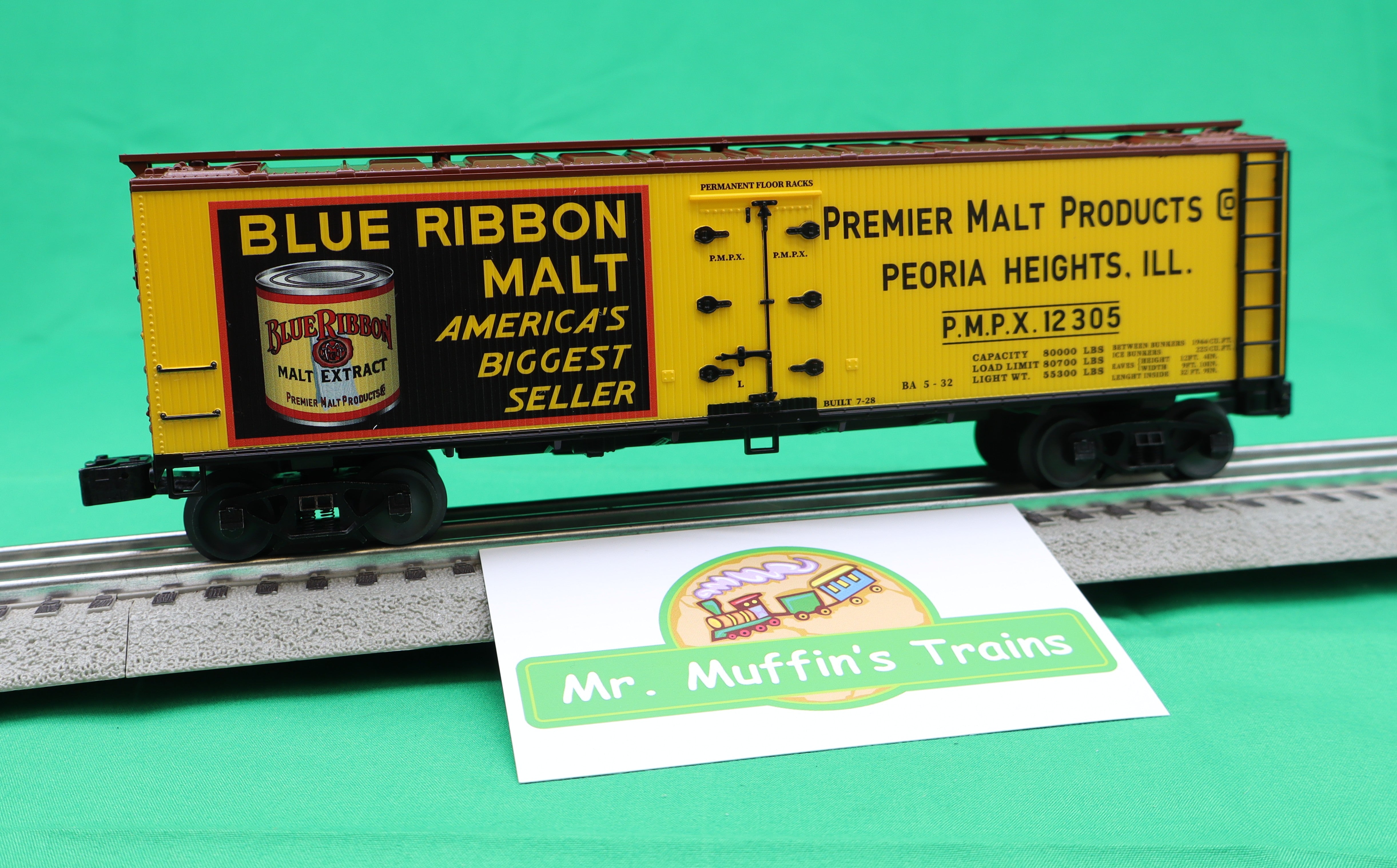 Lionel 2642061 - Woodside Reefer Car "Premier Malt" #12300