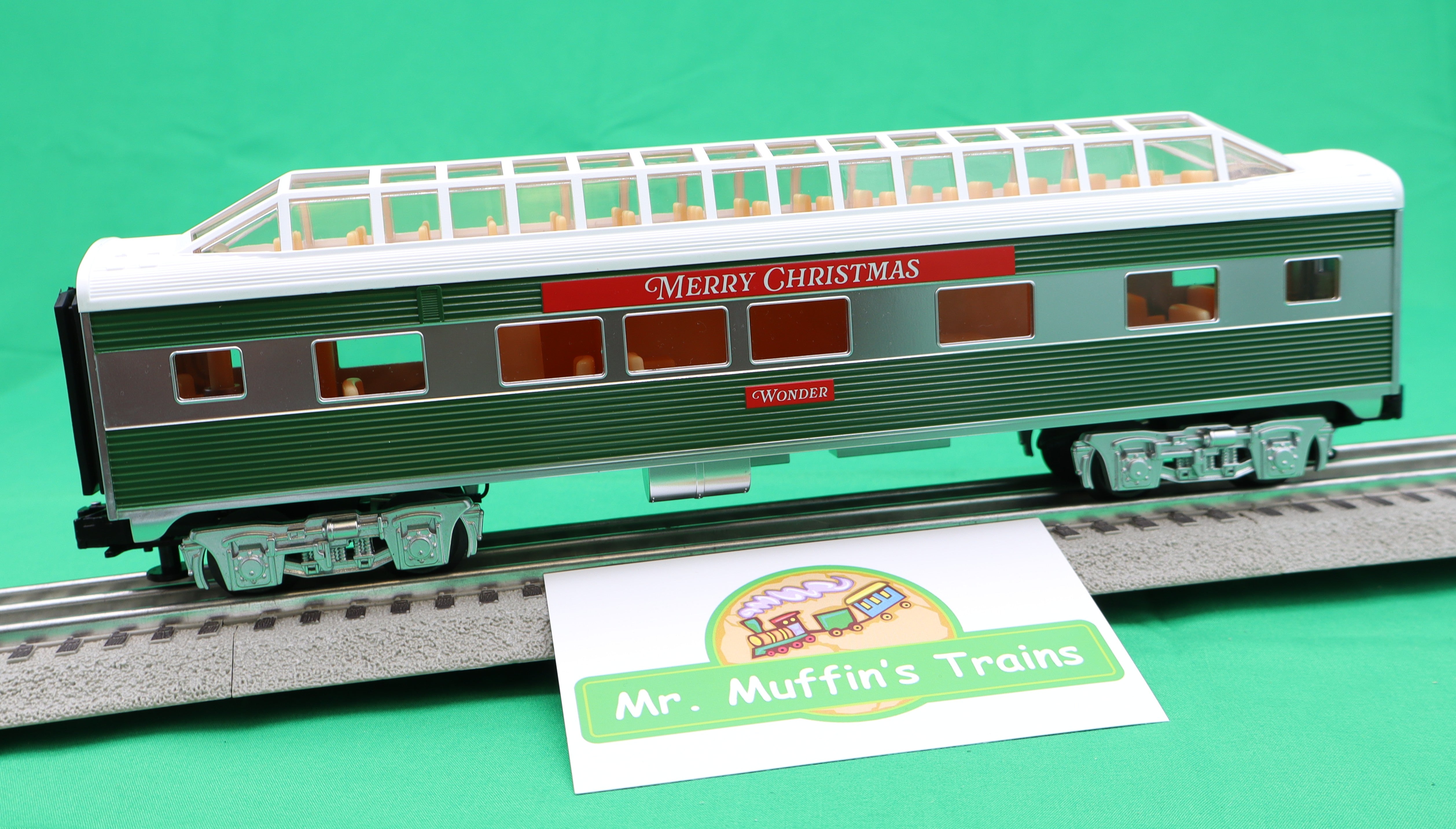 Lionel 2627090 - Full Vista Dome Passenger Car "Merry Christmas" #Wonder