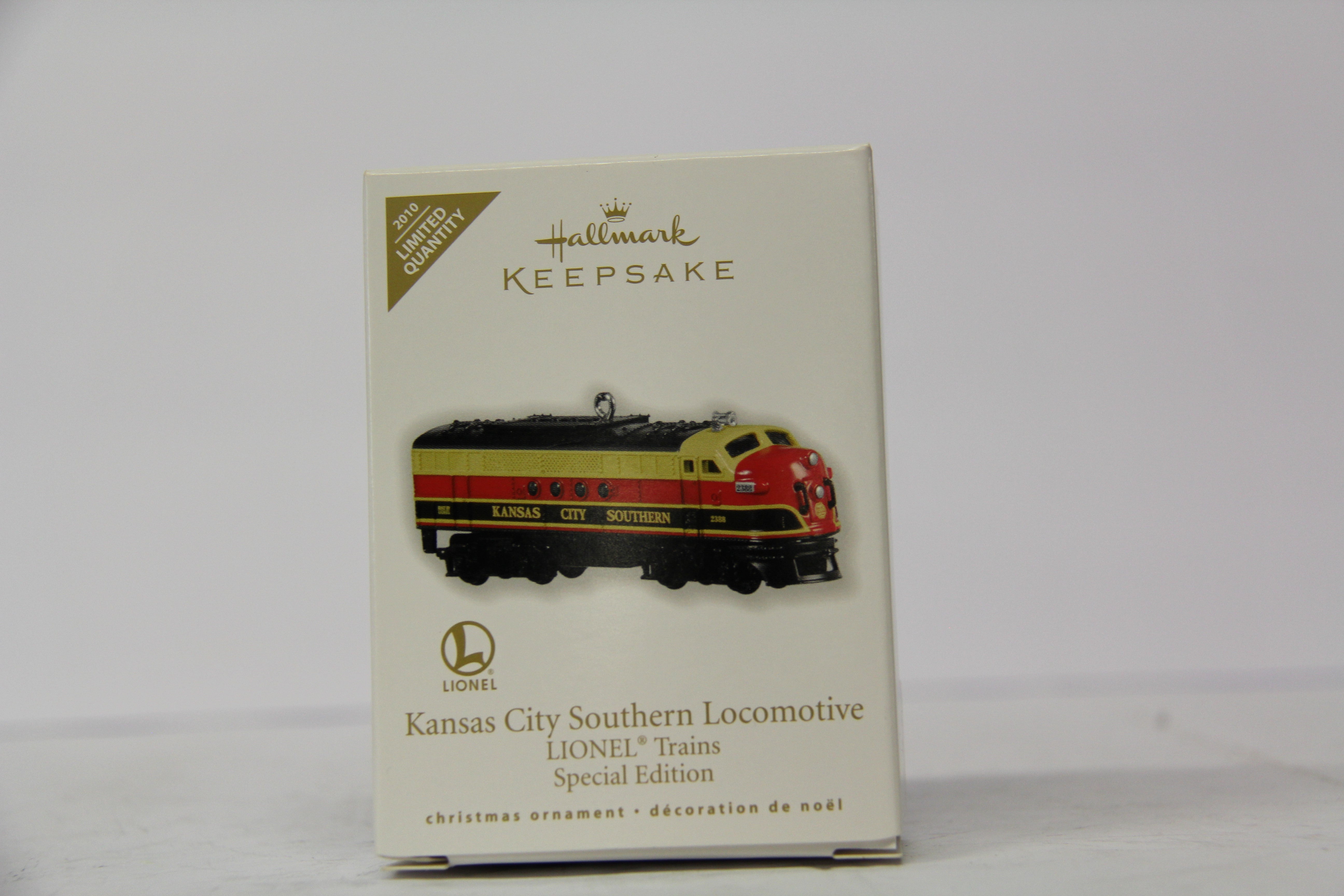 Hallmark Keepsake 2010 Kansas City Southern Locomotive Ornament-Second hand-M6809