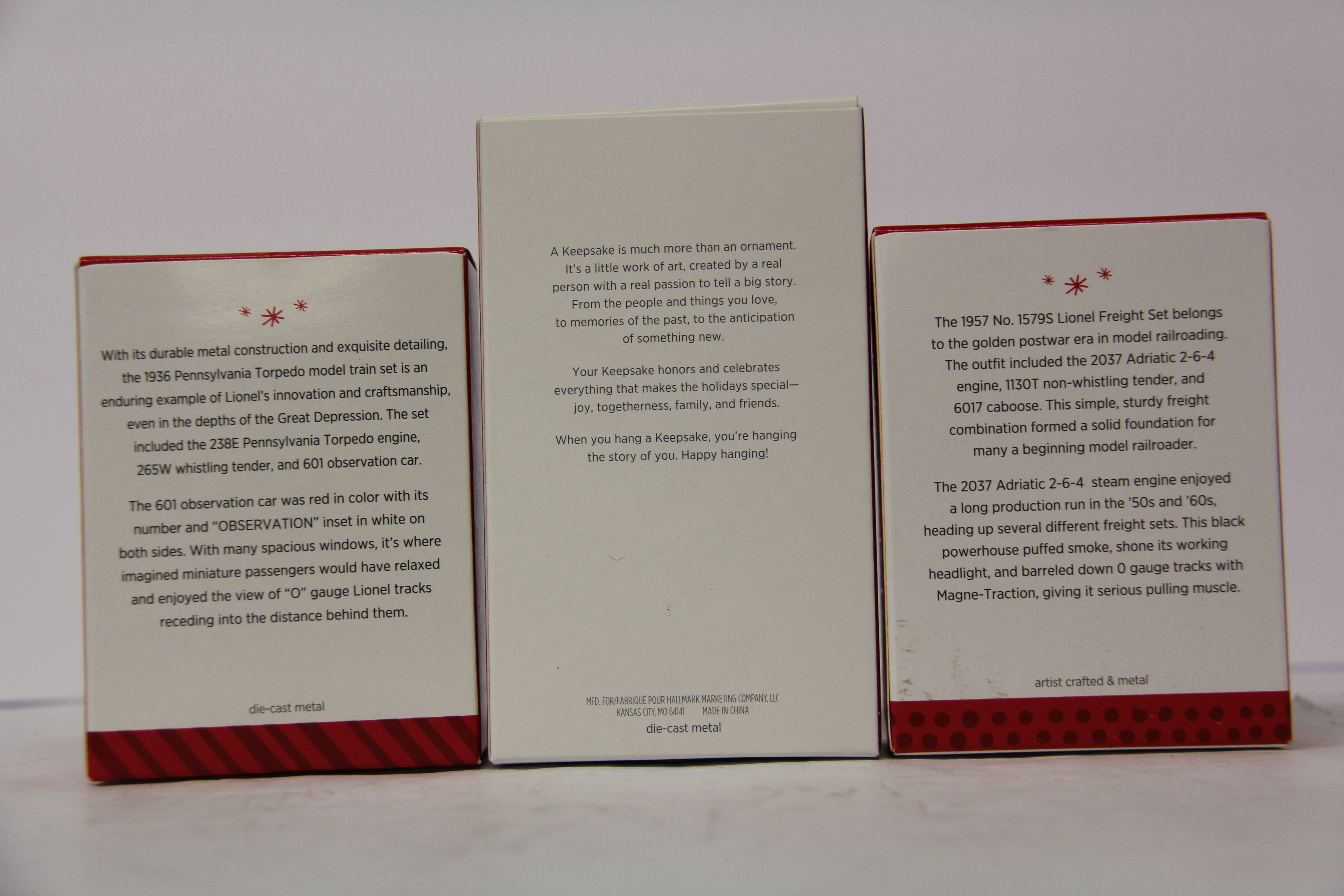Hallmark Keepsake Set of 6 Various Ornament Lot #1-Second hand-M6810