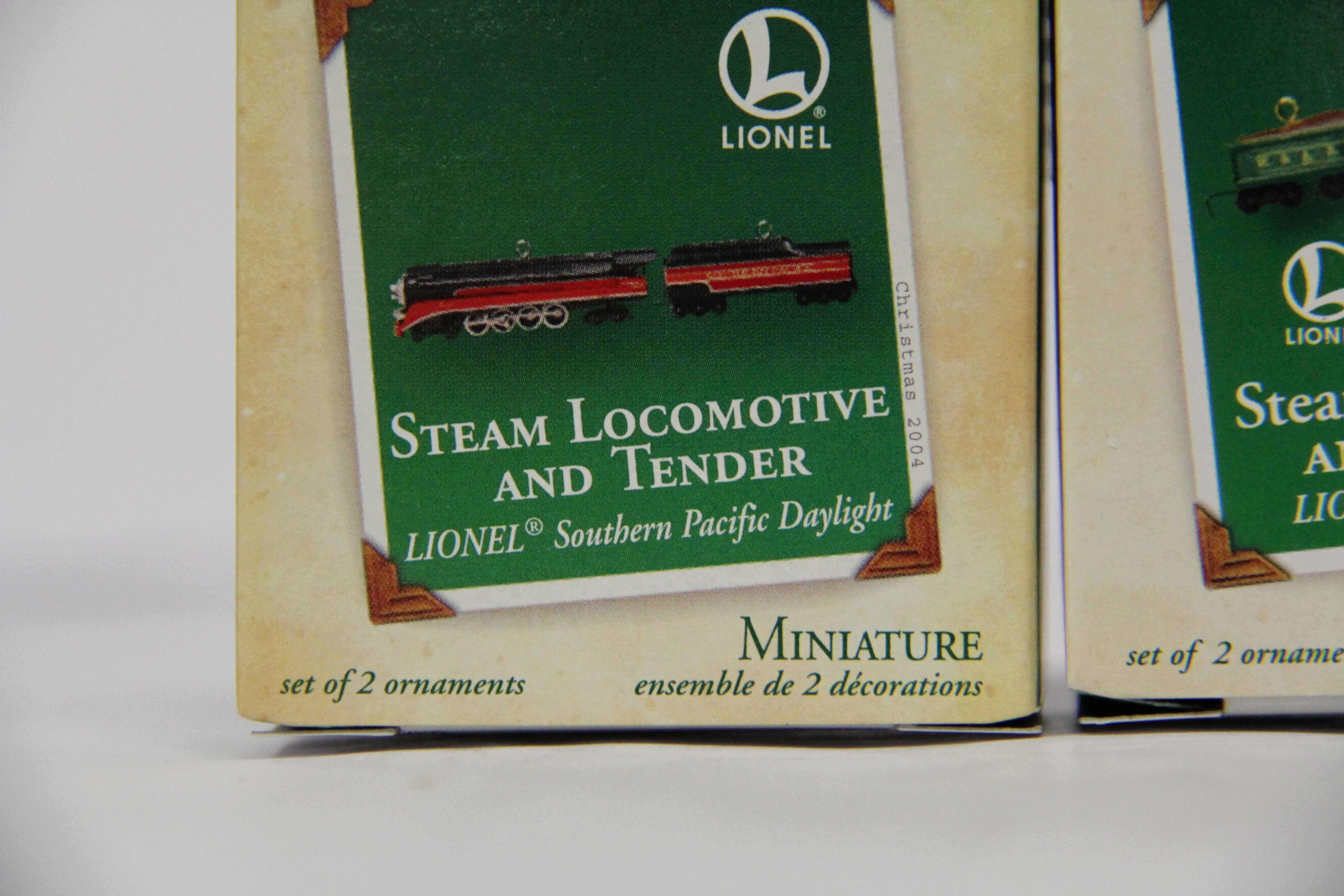 Hallmark Keepsake Set of 4 Various Steam Ornament Lot #2-Second hand-M6811