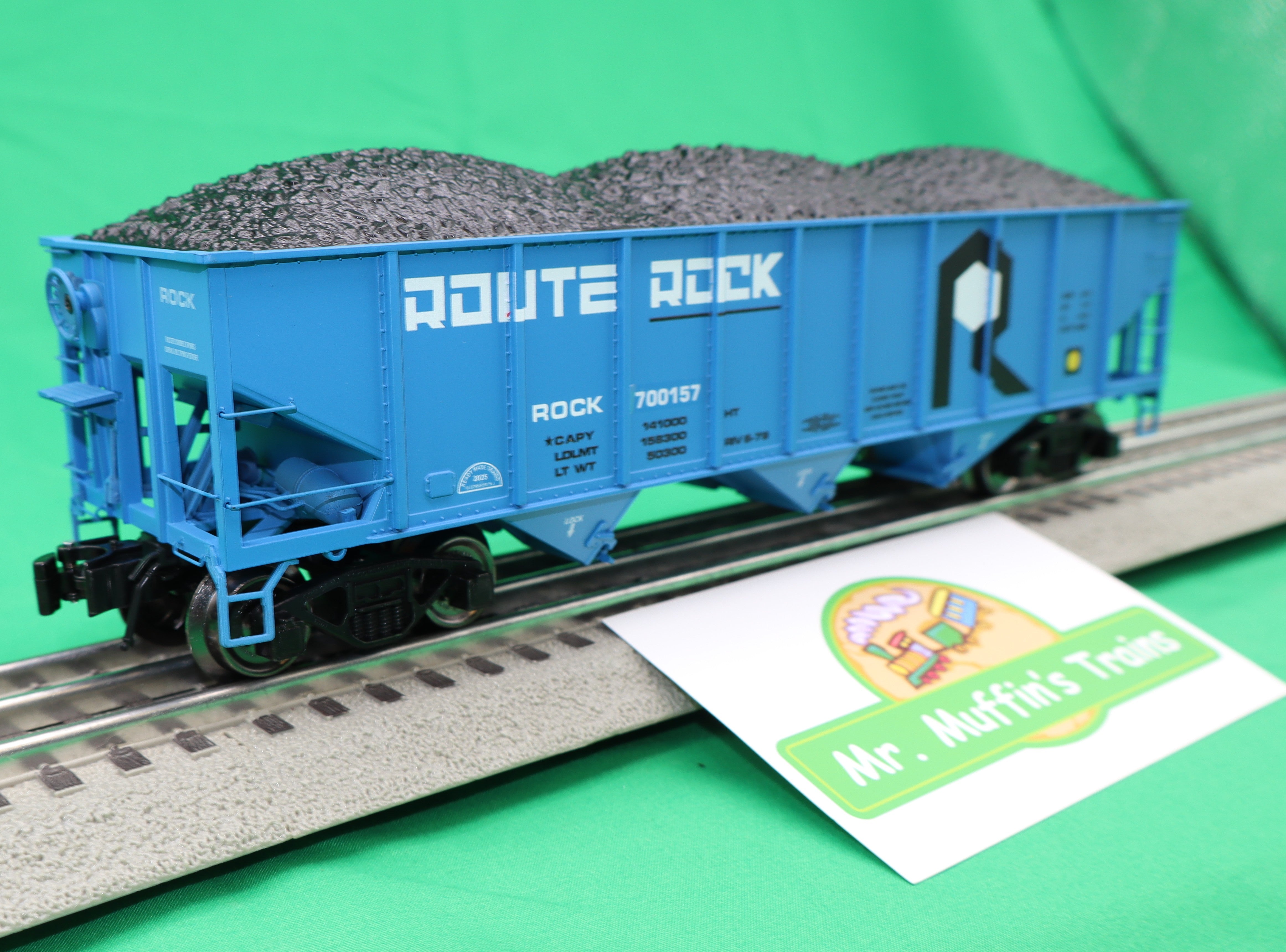 Ready Made Trains RMT-66240 - 70 Ton 3-Bay Coal Hopper Car "Rock Island" w/ Load