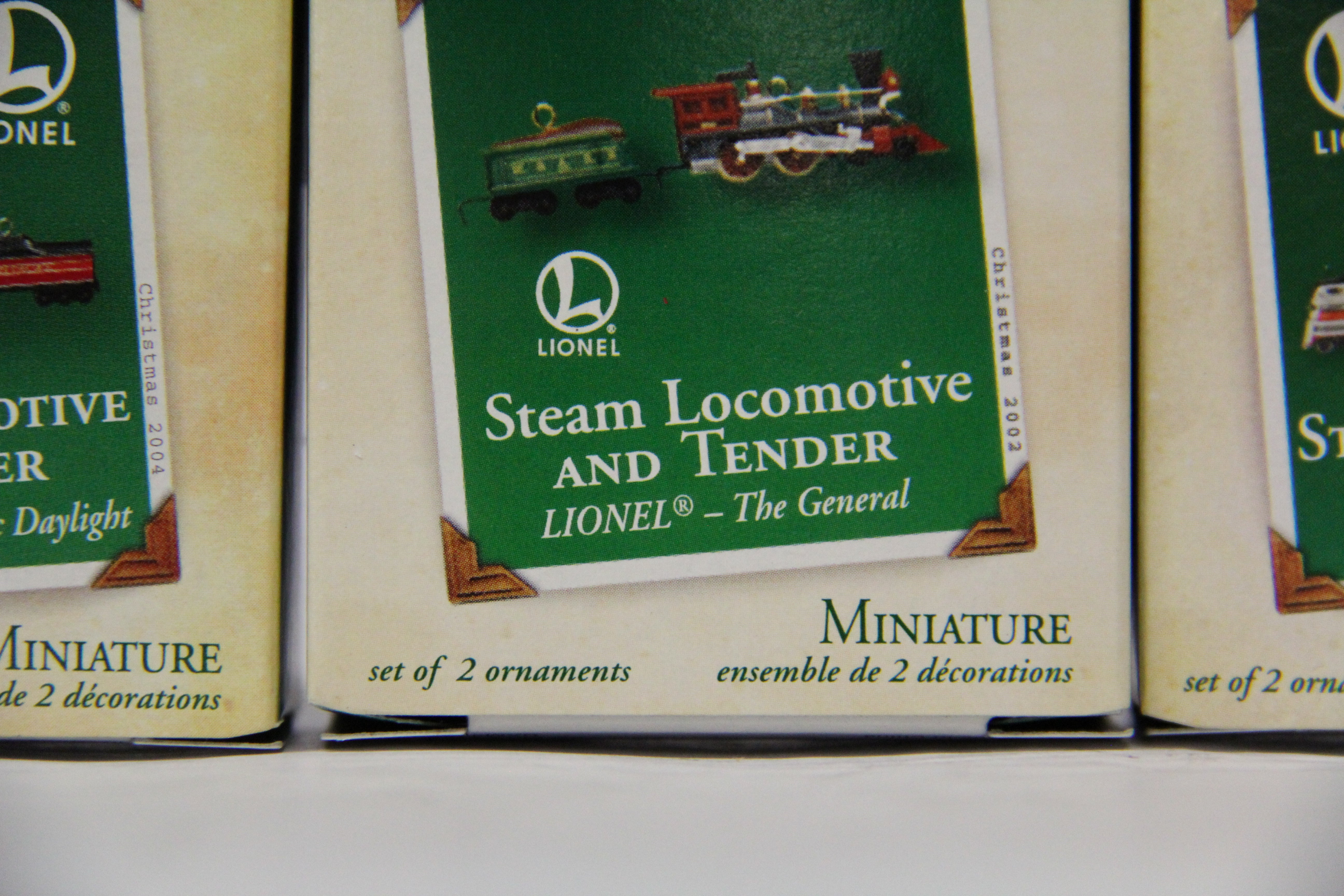 Hallmark Keepsake Set of 4 Various Steam Ornament Lot #2-Second hand-M6811
