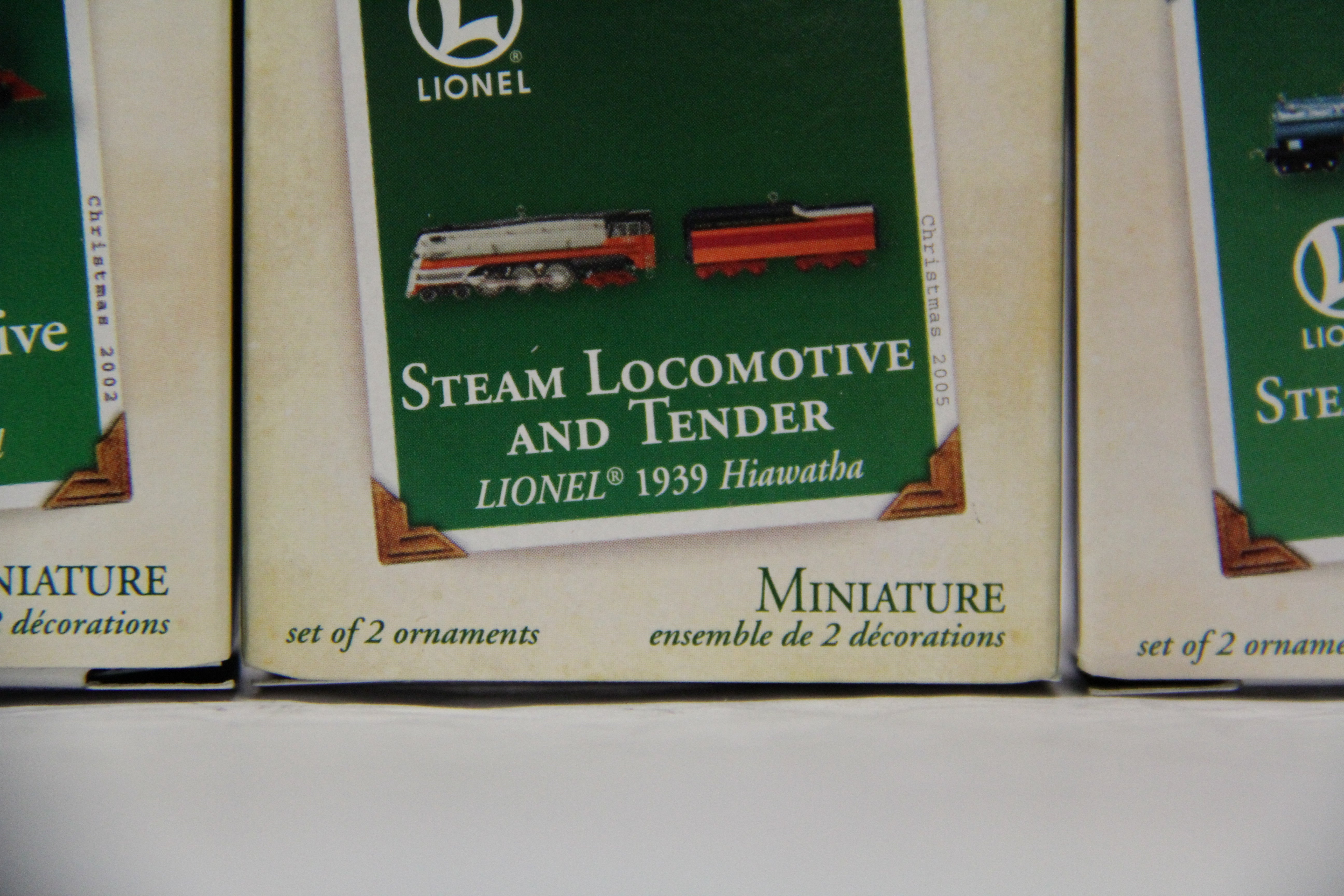 Hallmark Keepsake Set of 4 Various Steam Ornament Lot #2-Second hand-M6811