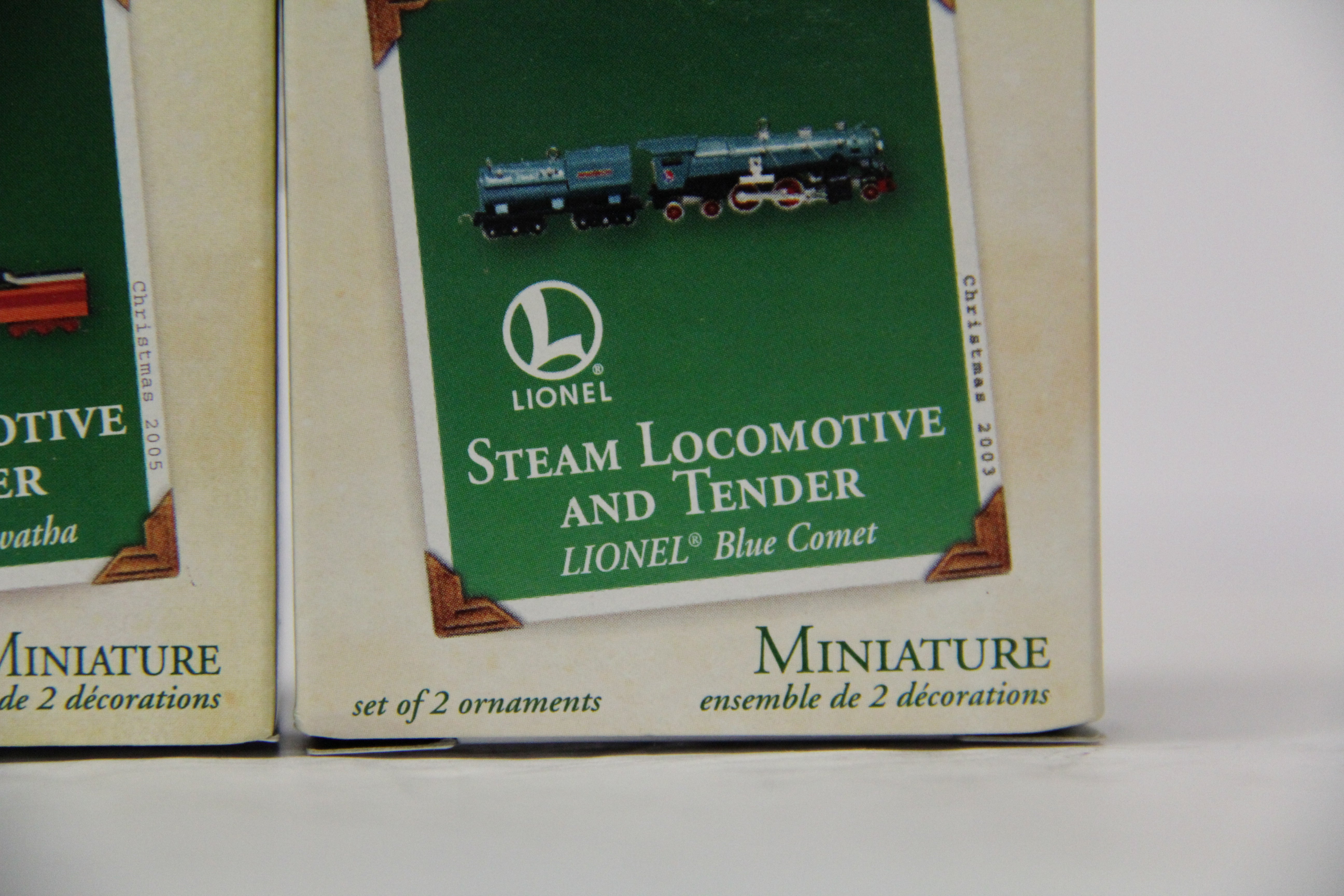 Hallmark Keepsake Set of 4 Various Steam Ornament Lot #2-Second hand-M6811