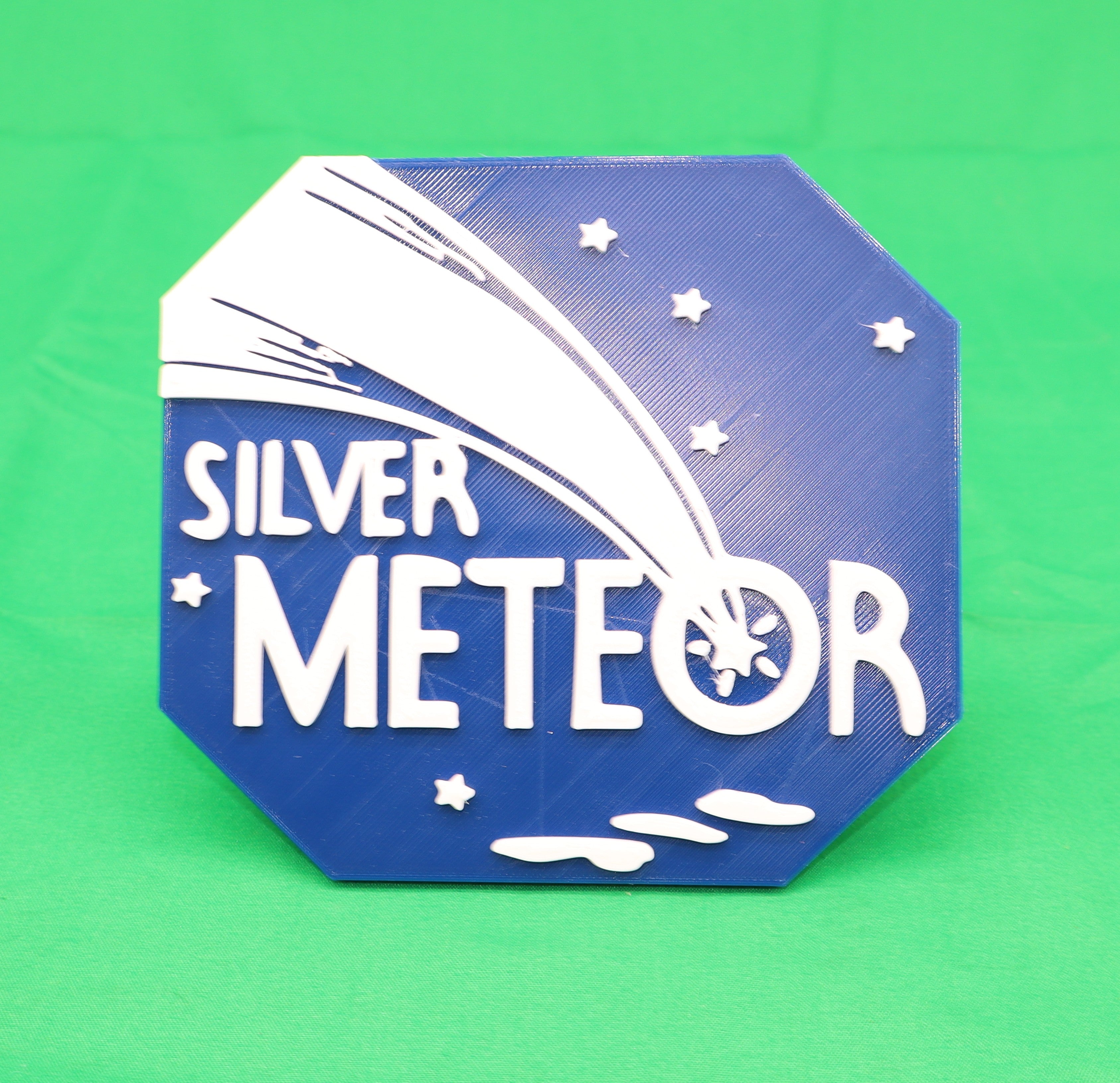 Trackside 3D #58 - 3D Printed Railroad Signs "Amtrak" (Silver Meteor)