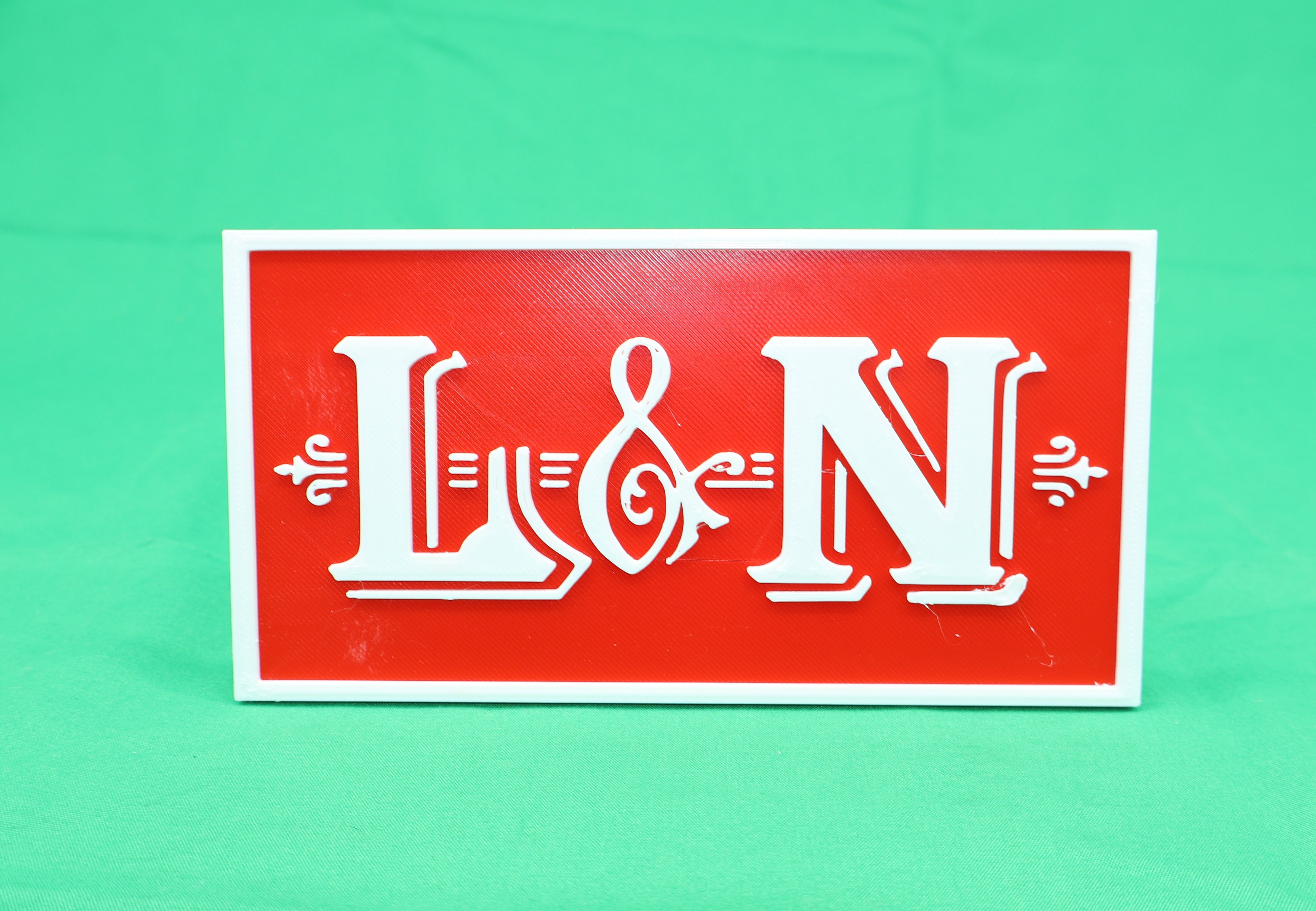 Trackside 3D #05 - 3D Printed Railroad Signs "Louisville & Nashville" (L&N)