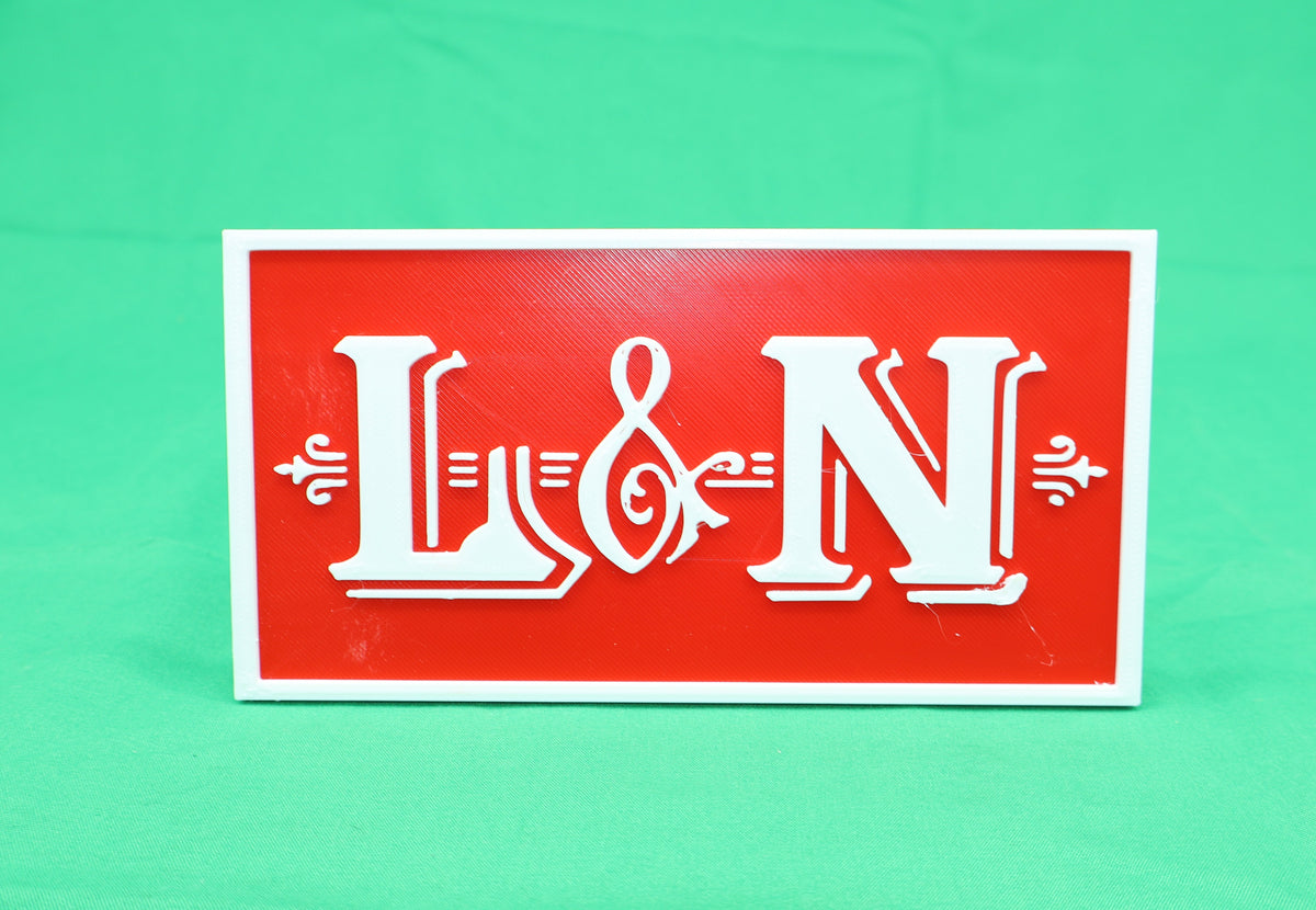 Trackside 3D #05 - 3D Printed Railroad Signs "Louisville & Nashville" (L&N)
