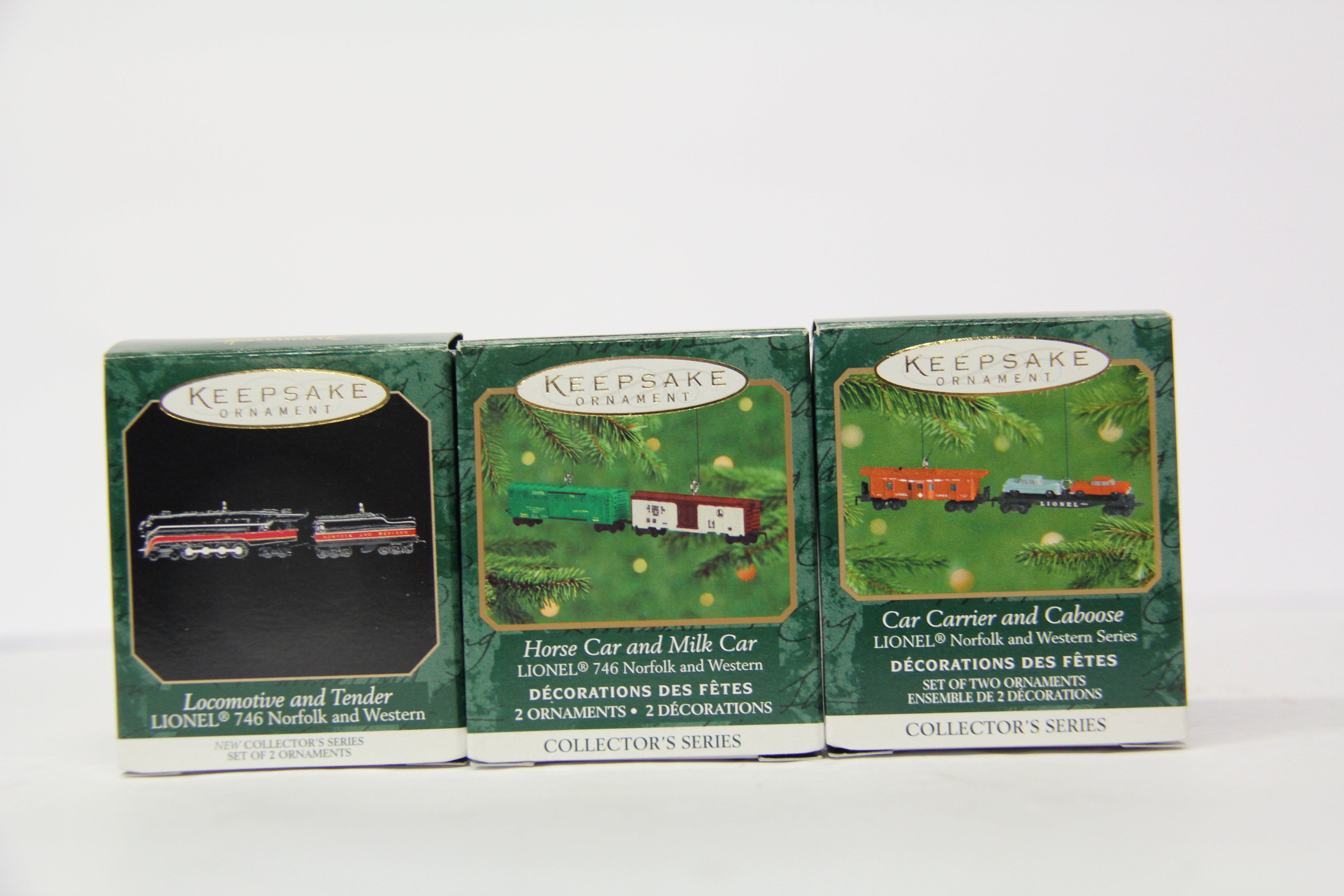 Hallmark Keepsake Set of 3 Various Mini Ornament Lot #3-Second hand-M6812