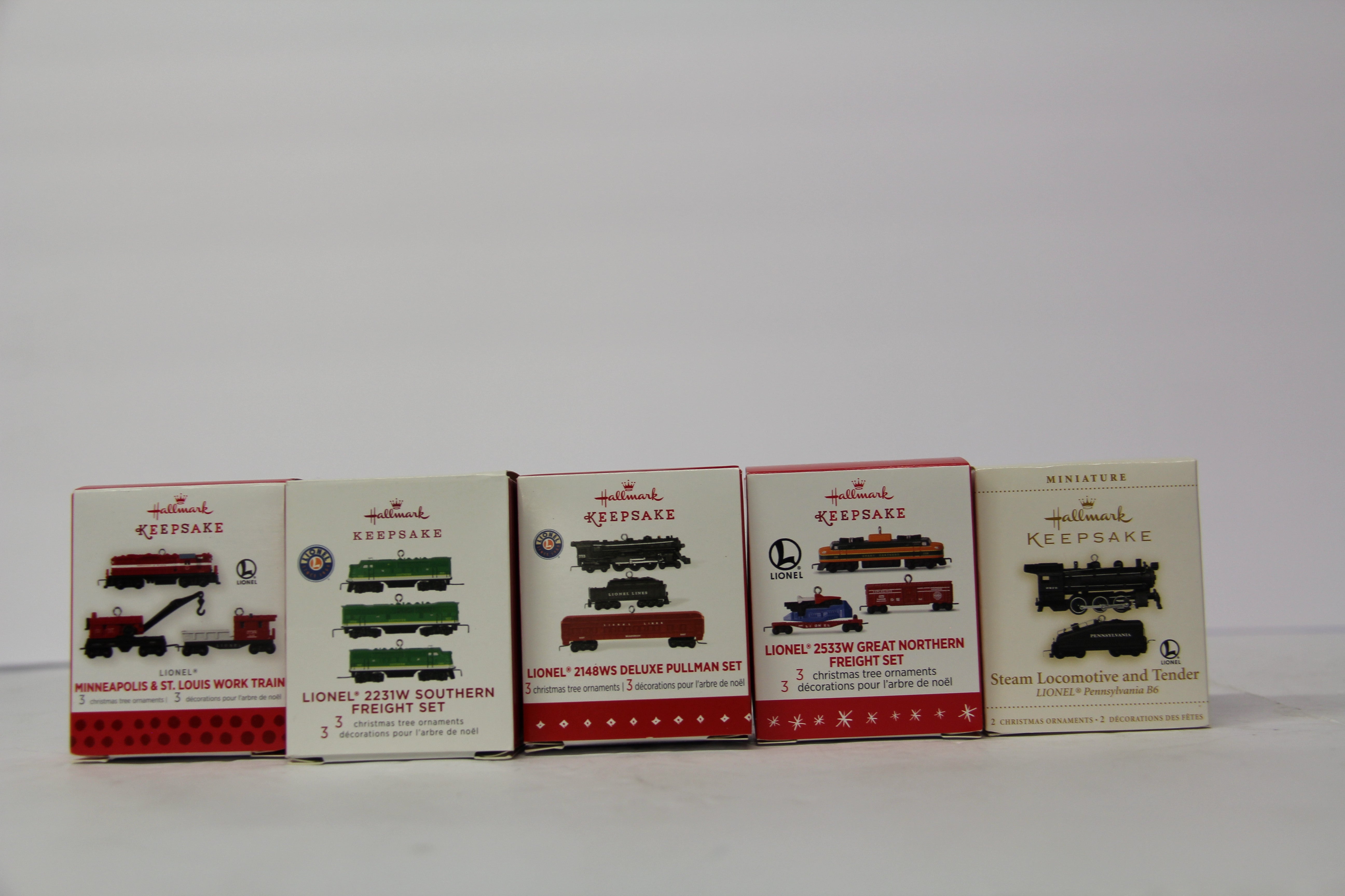 Hallmark Keepsake Set of 5 Various Mini Ornament Lot #4-Second hand-M6813