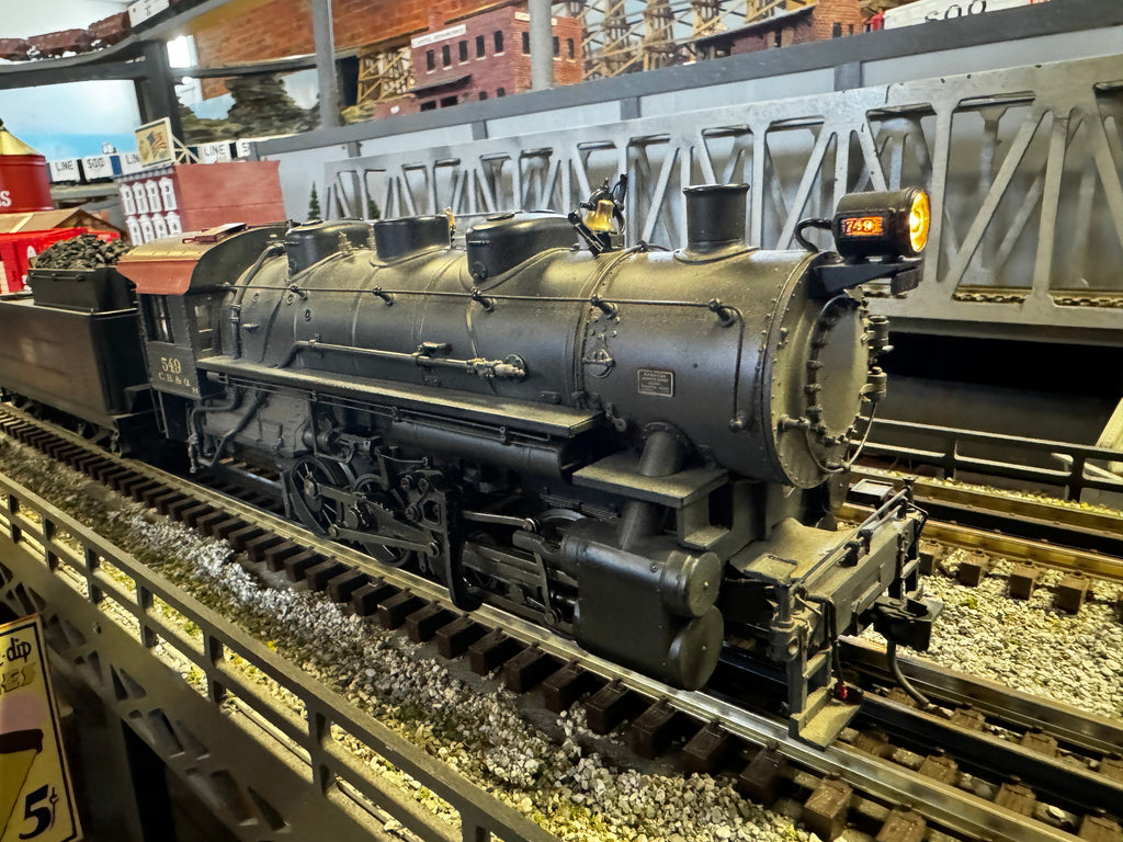 MTH 20-3119-1 CB&Q 0-8-0 #549 USRA Steam Engine-Second hand-M3317