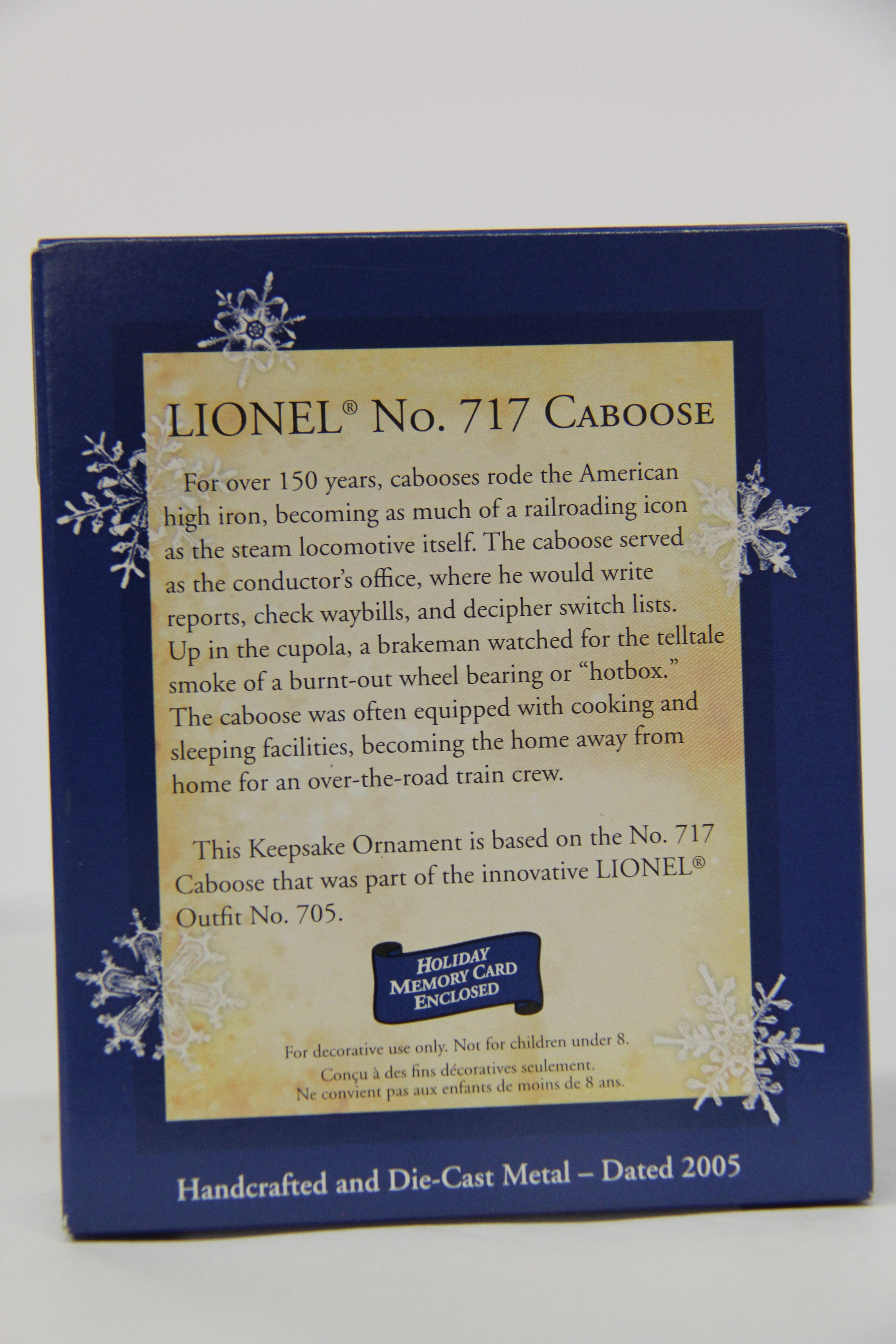 Hallmark Keepsake Lionel No 717 Caboose Ornament -Second hand-M6816